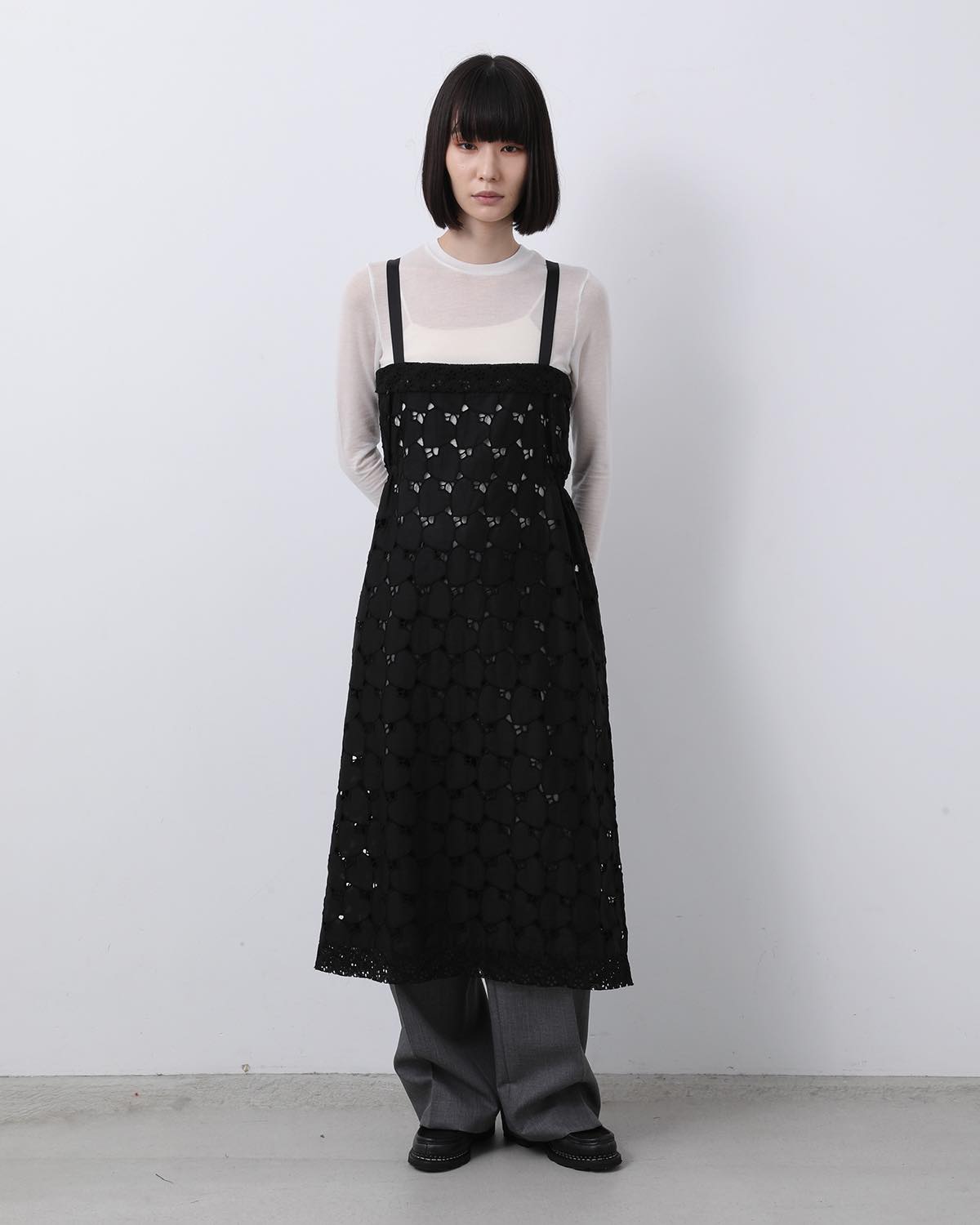 HEART LACE SLIP DRESS