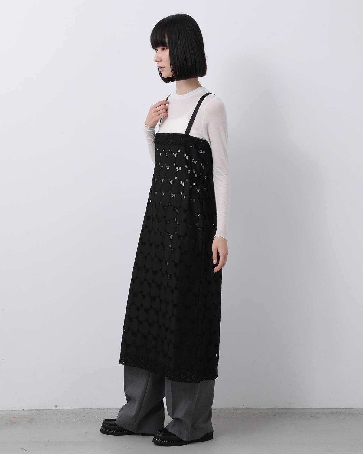 HEART LACE SLIP DRESS