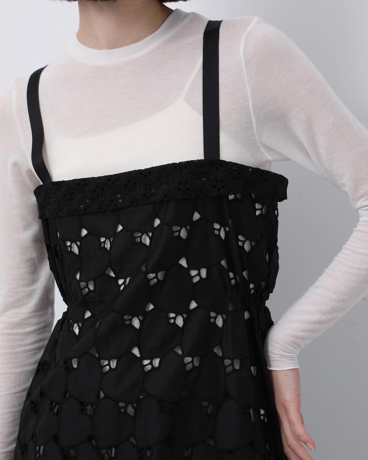 HEART LACE SLIP DRESS