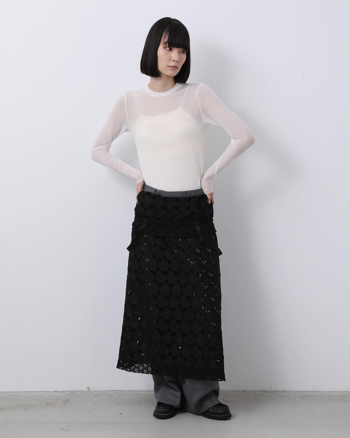 HEART LACE SLIP DRESS