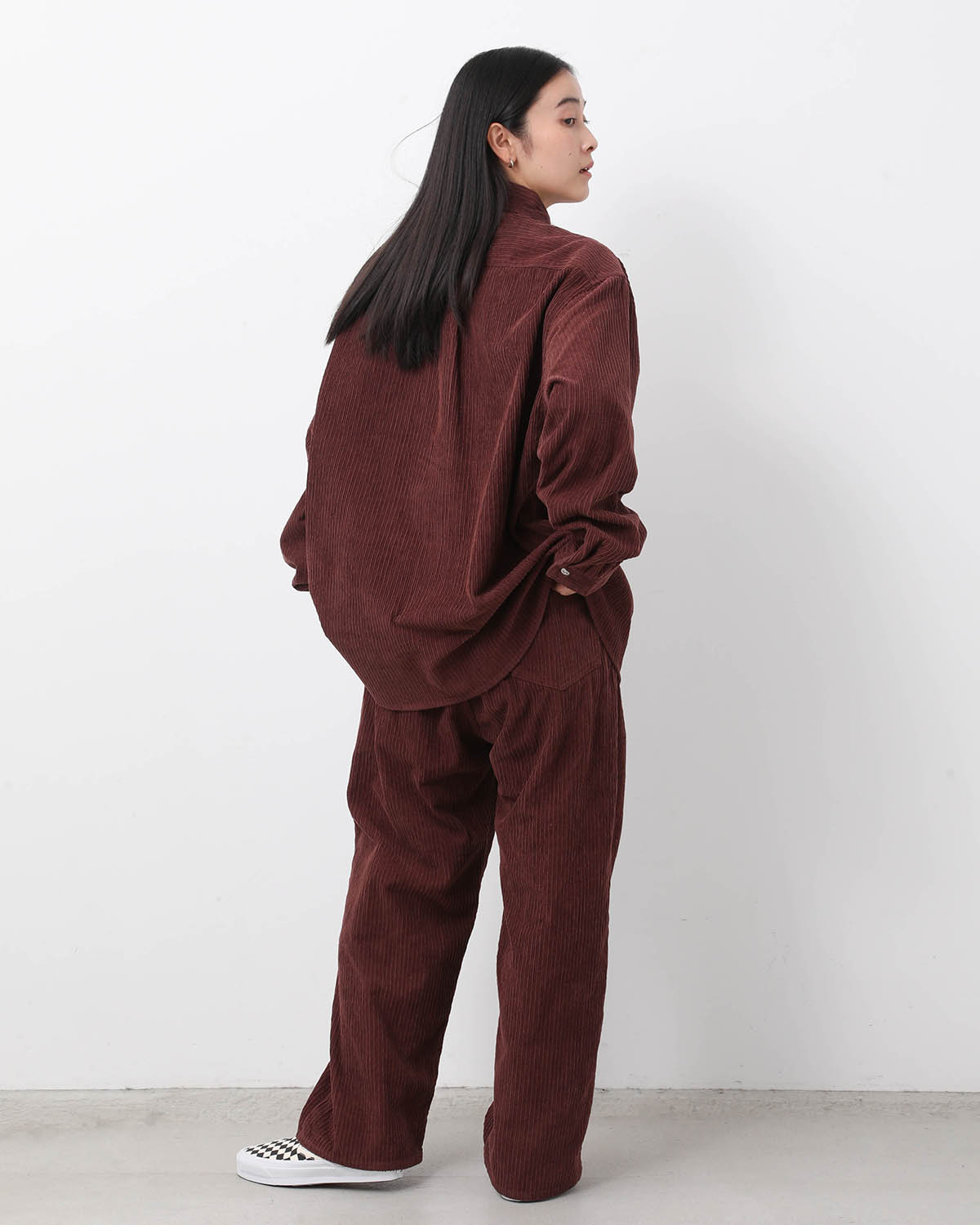 DAMAGE CORDUROY SUSPENDER PANTS