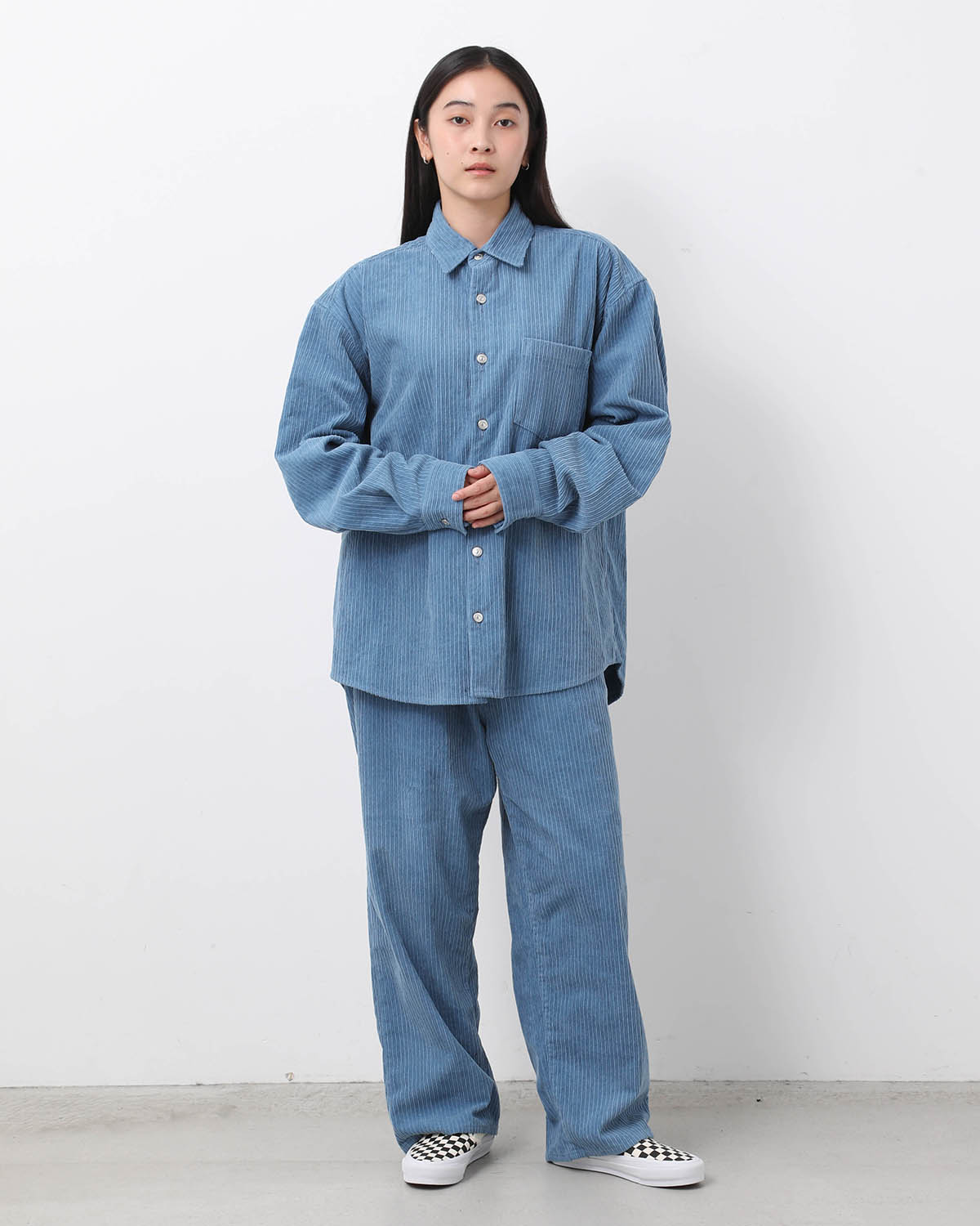 DAMAGE CORDUROY SUSPENDER PANTS