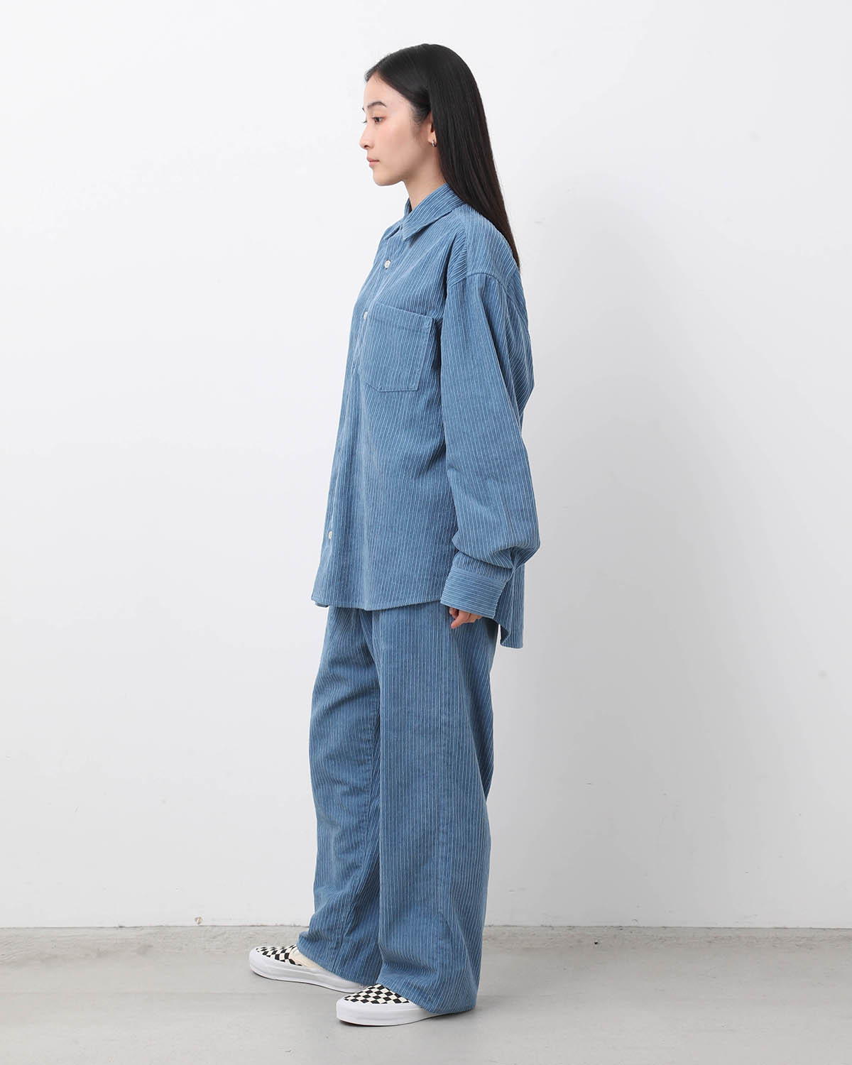 DAMAGE CORDUROY SUSPENDER PANTS