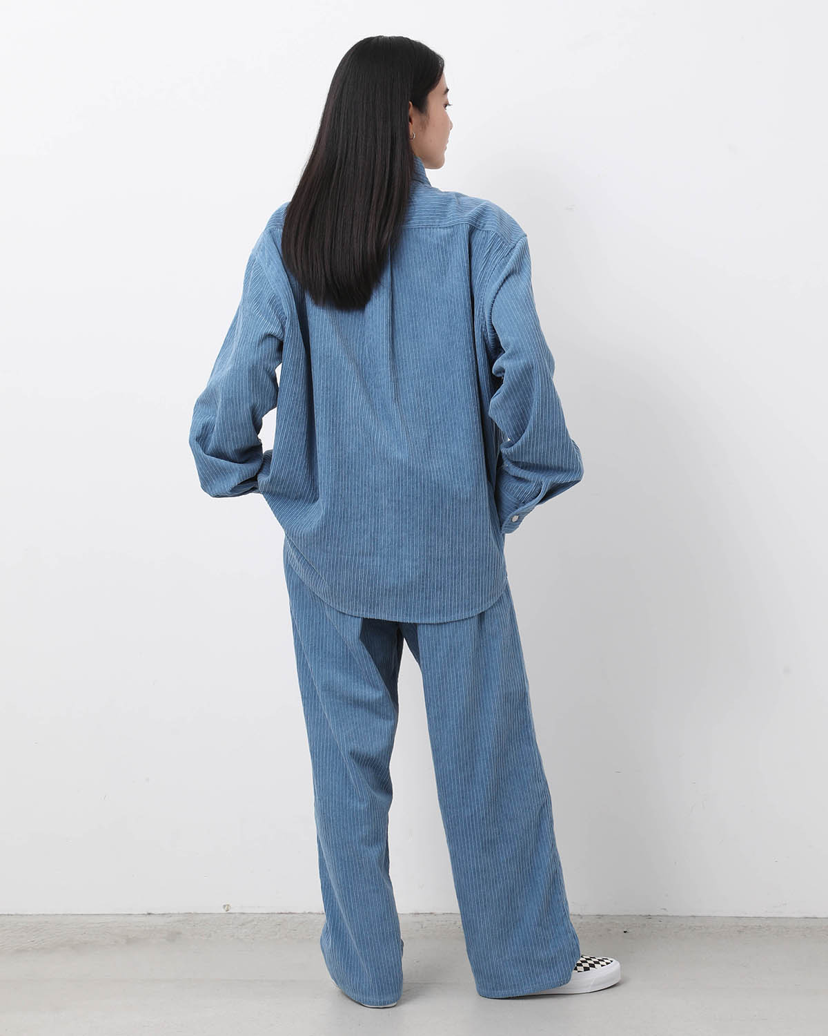 DAMAGE CORDUROY SUSPENDER PANTS