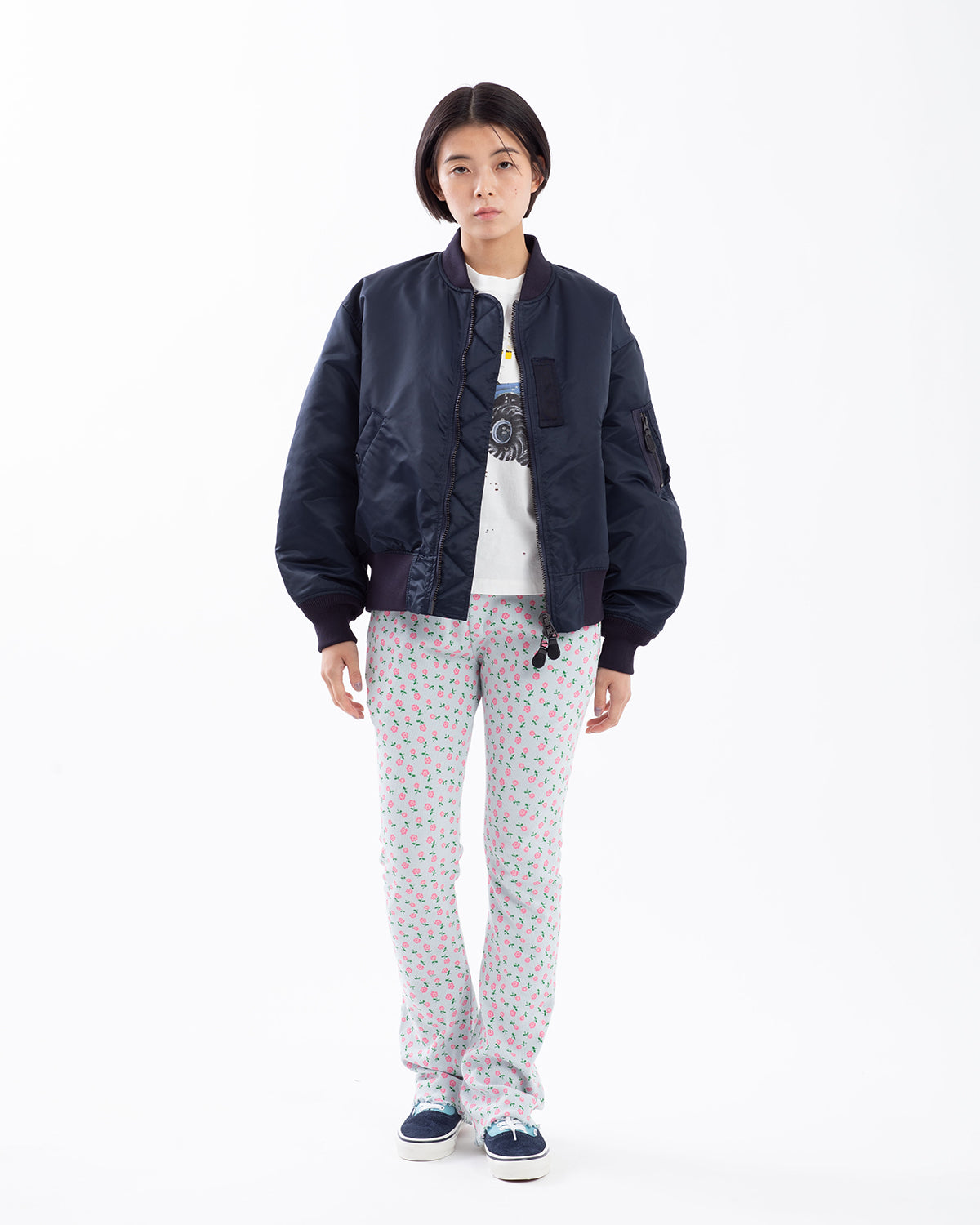 SUPER RIB PANTS（FLOWER）