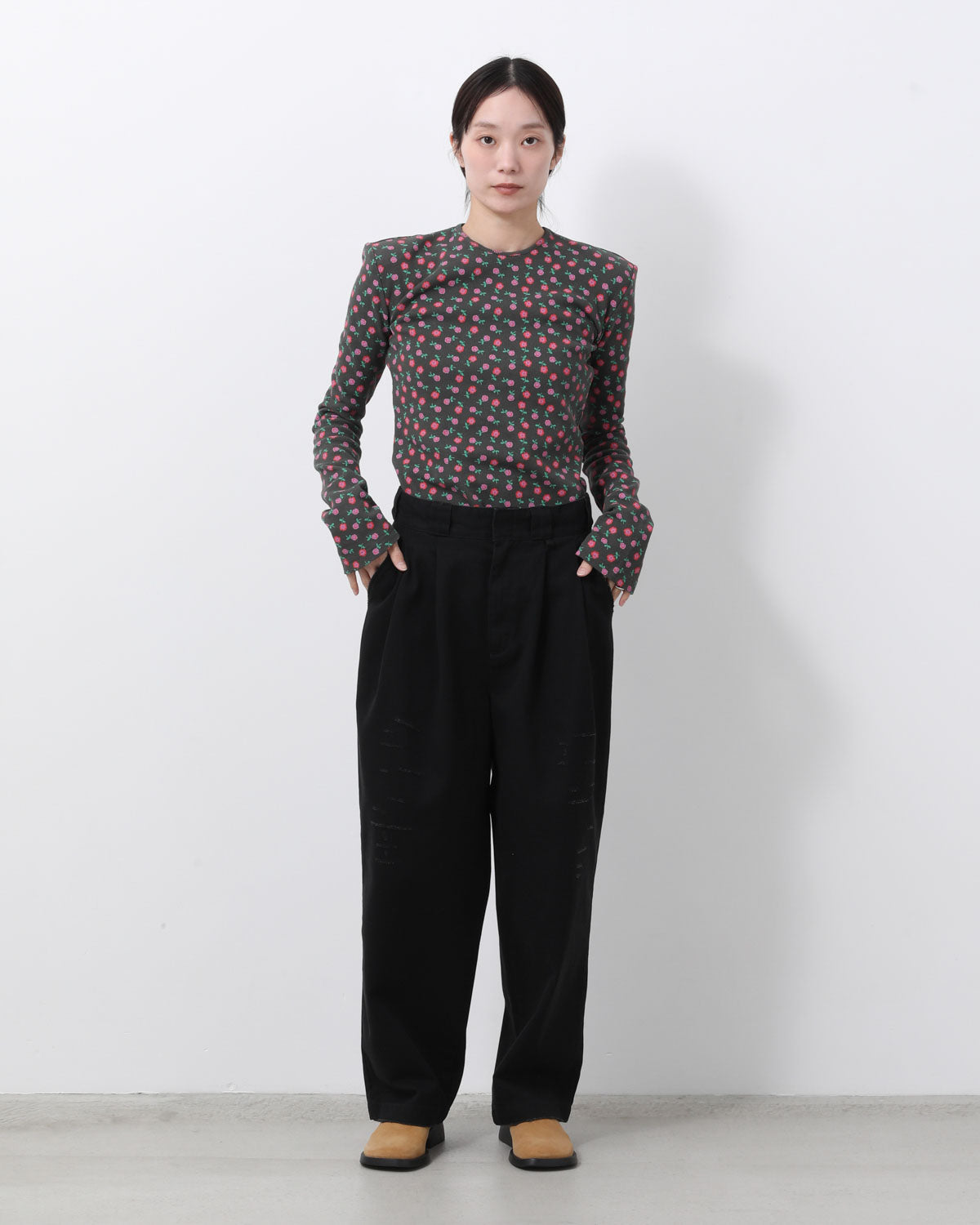 DICKIES DRAWSTRINGS DAMAGE 2TUCK PANTS