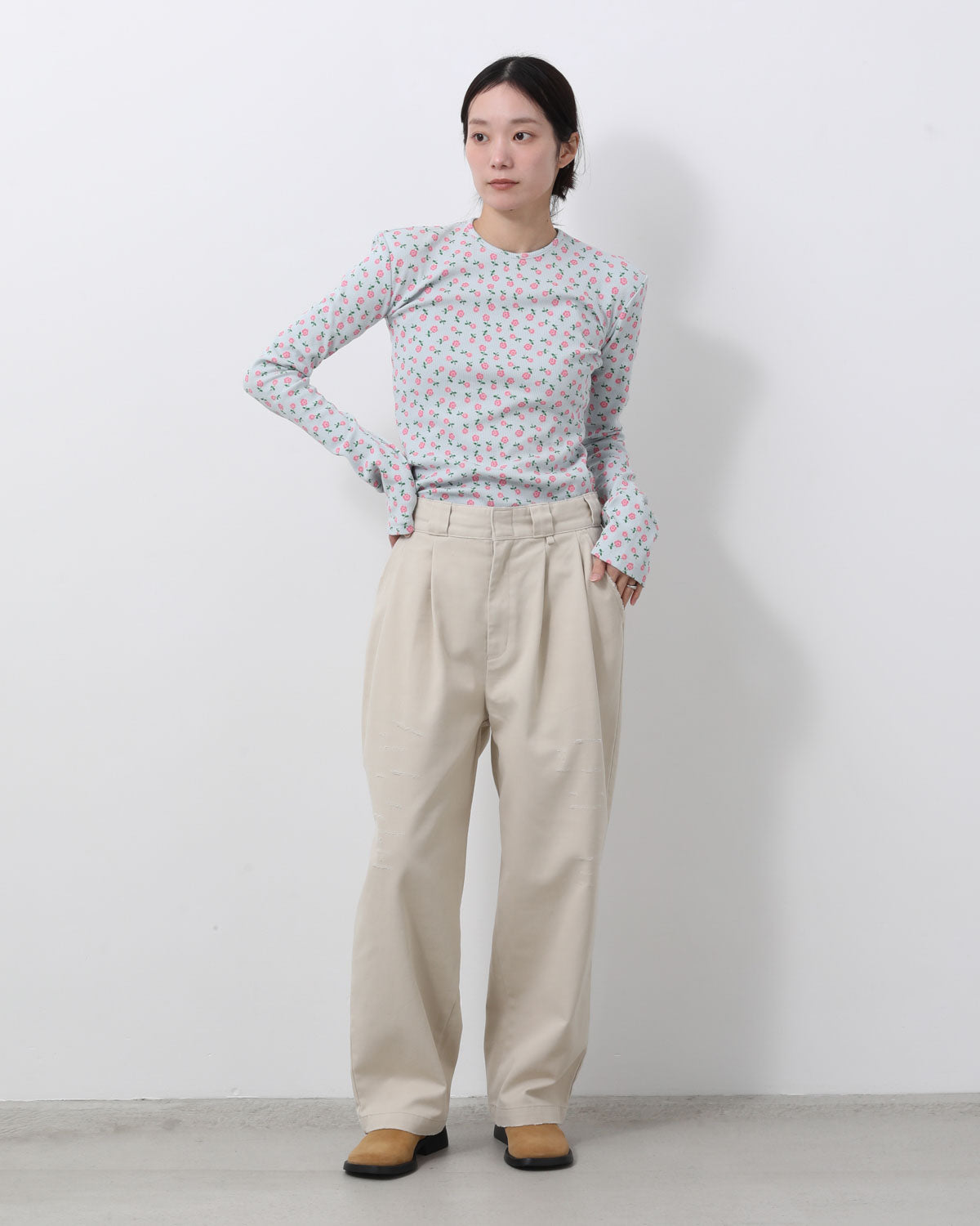 DICKIES DRAWSTRINGS DAMAGE 2TUCK PANTS