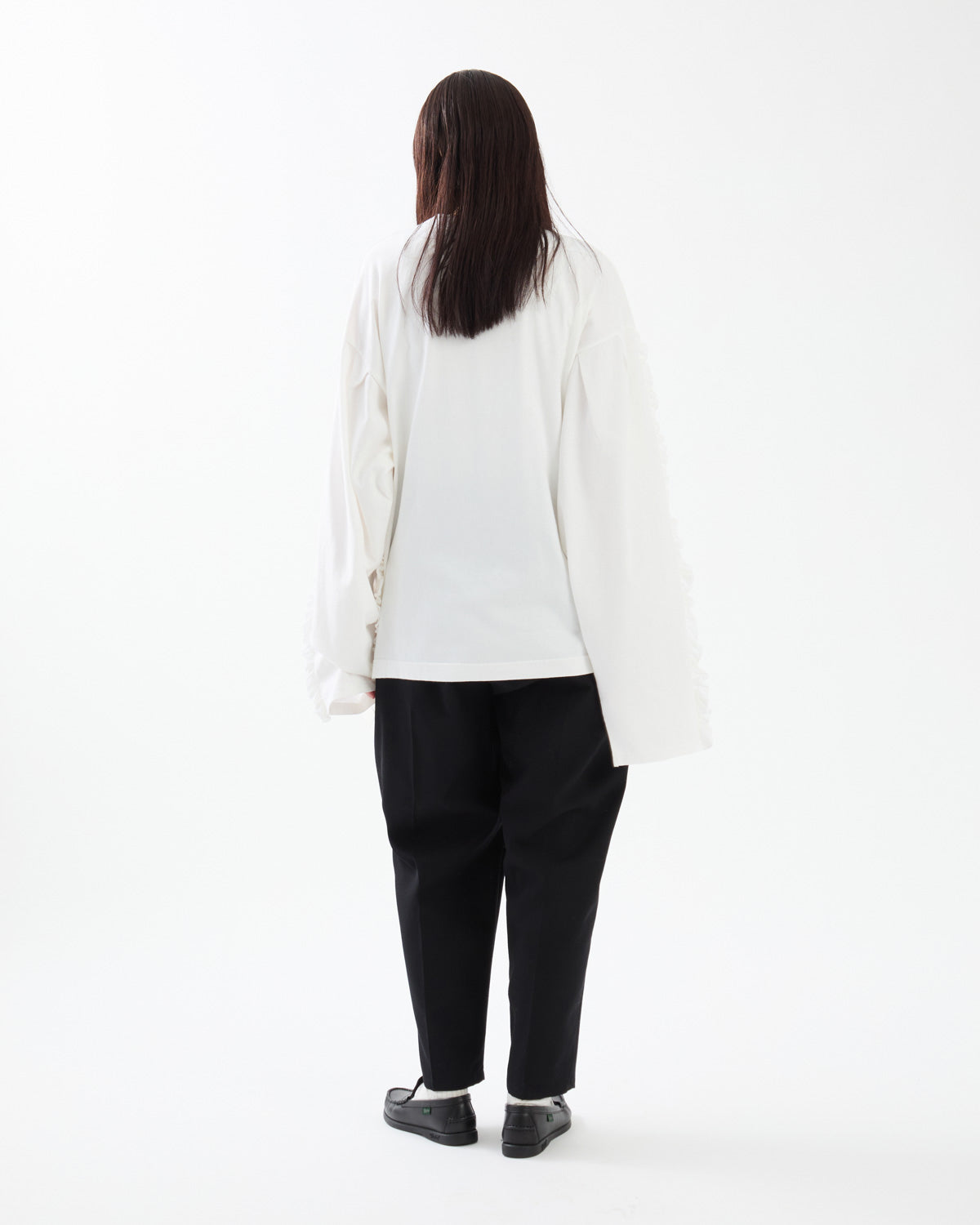WOOL TWILL 2TUCK SLACKS