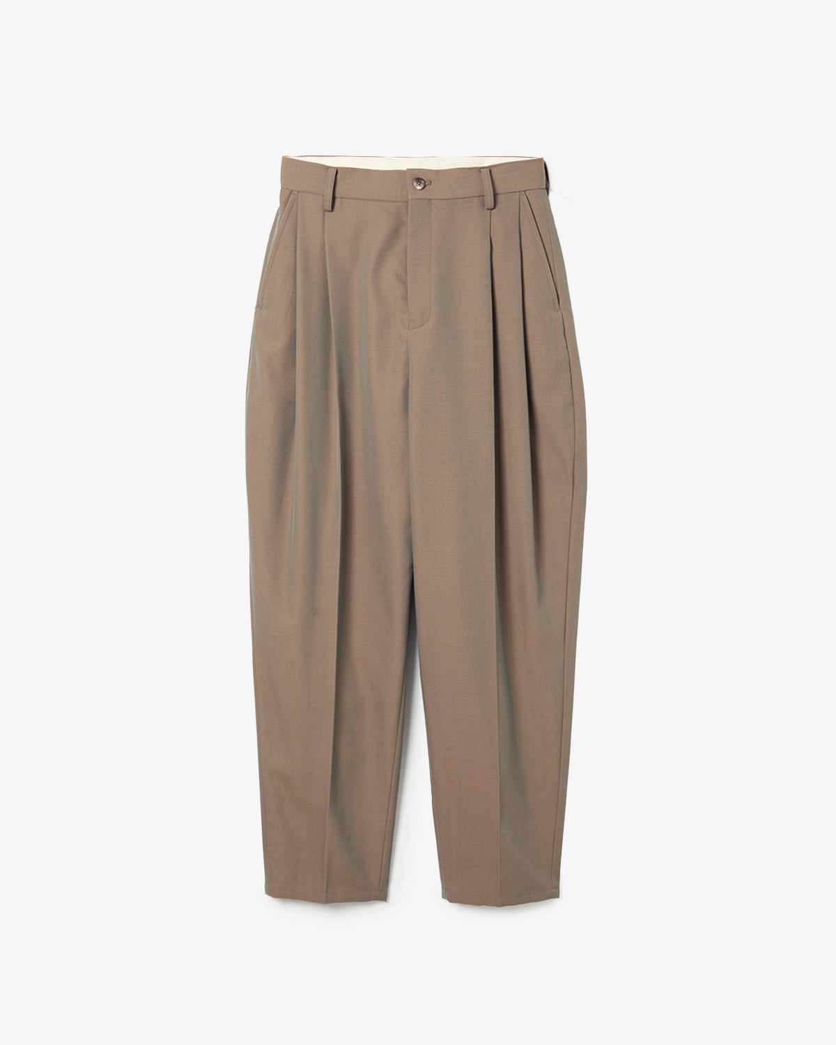 WOOL TWILL 2TUCK SLACKS