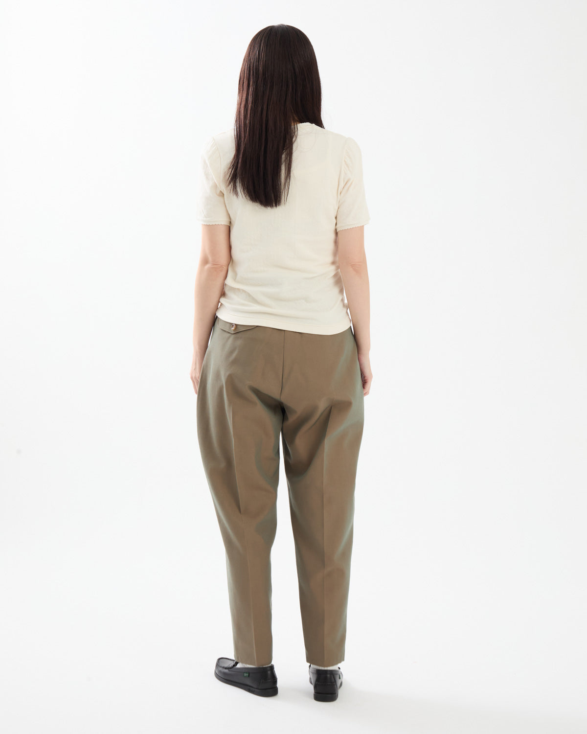 WOOL TWILL 2TUCK SLACKS