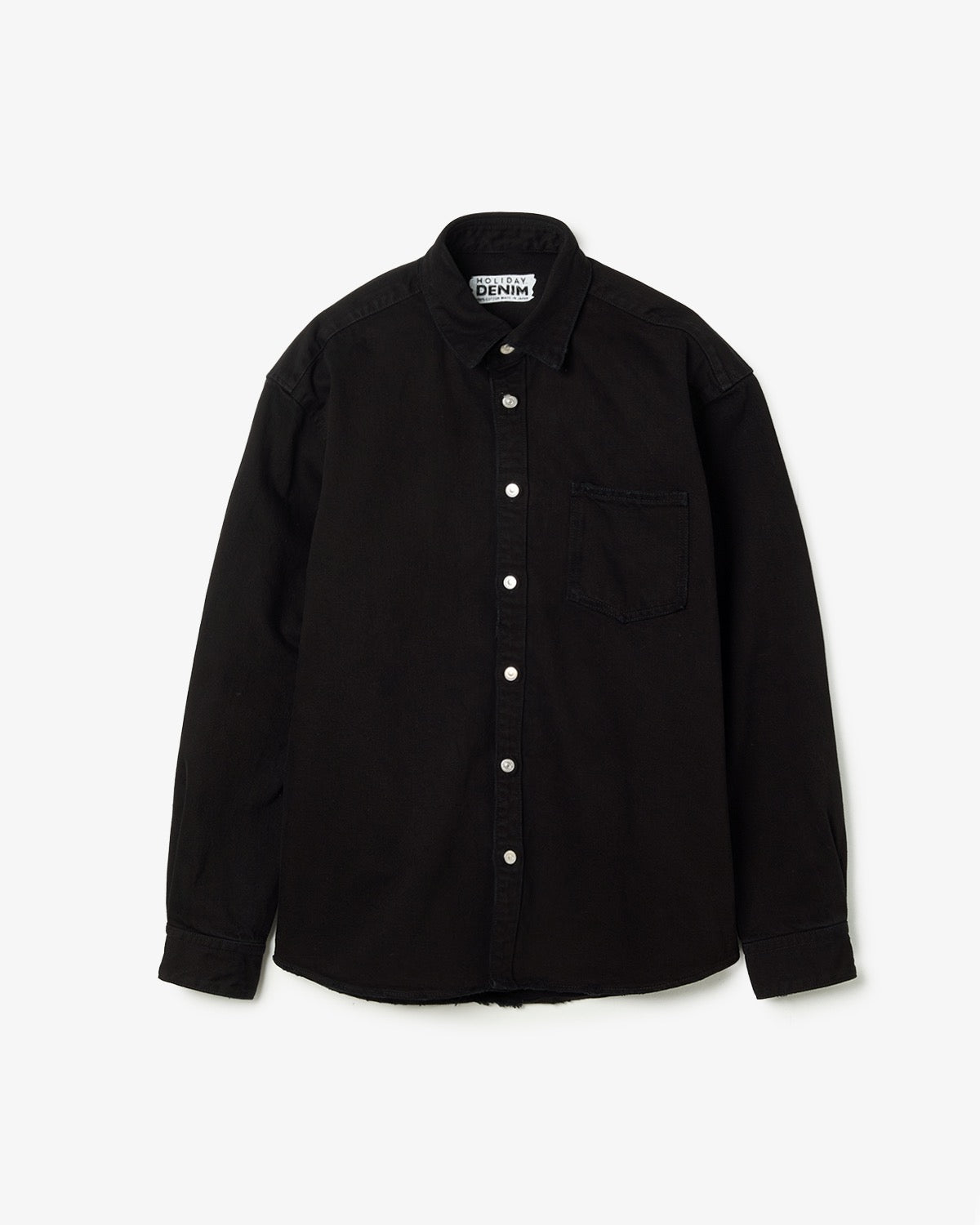 DAMAGE DENIM BIG SHIRT JACKET（BLACK）