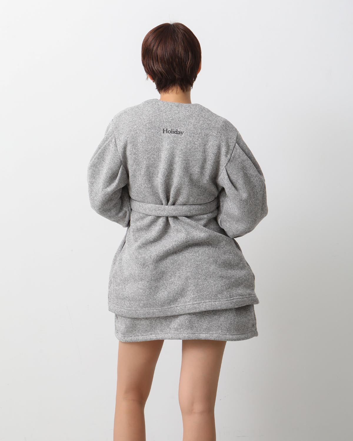 THERMAL PRO FLEECE TUCK MINI SKIRT