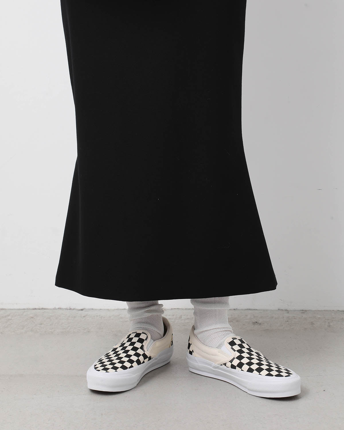 WOOL TWILL SLIM SKIRT