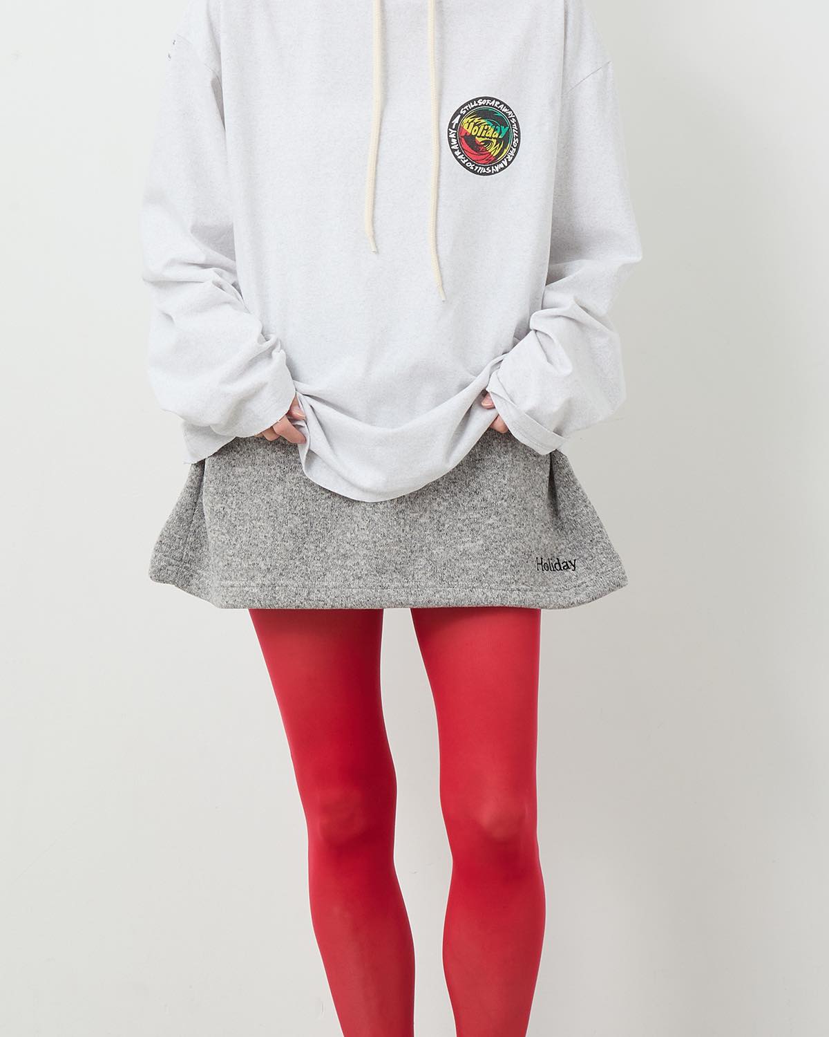 THERMAL PRO FLEECE TUCK MINI SKIRT