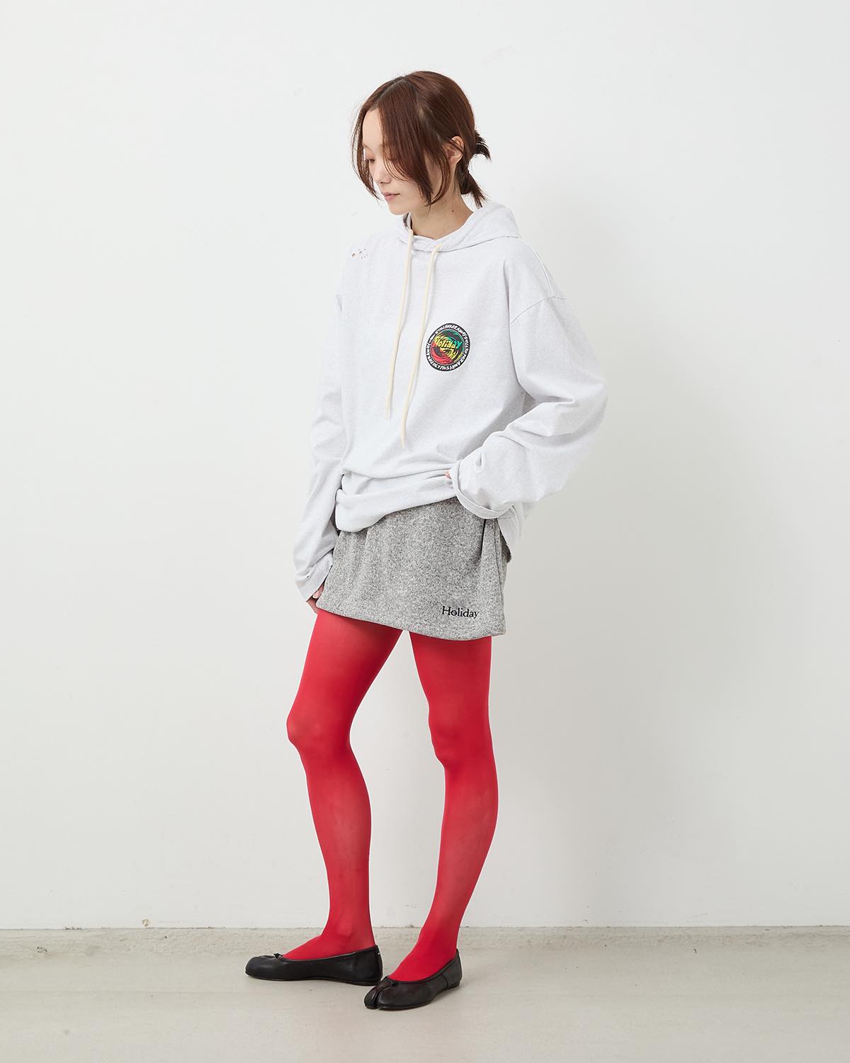 THERMAL PRO FLEECE TUCK MINI SKIRT