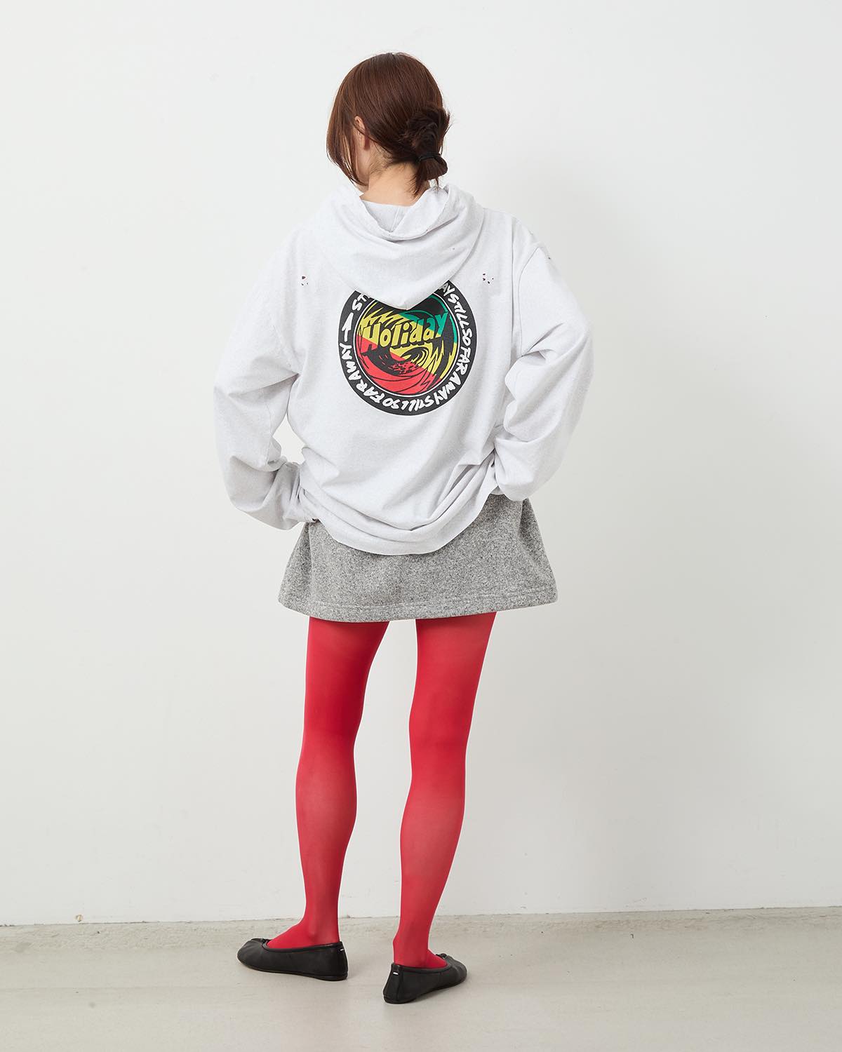 THERMAL PRO FLEECE TUCK MINI SKIRT