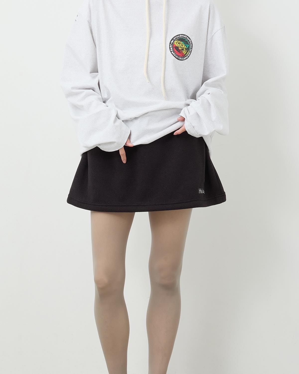 THERMAL PRO FLEECE TUCK MINI SKIRT