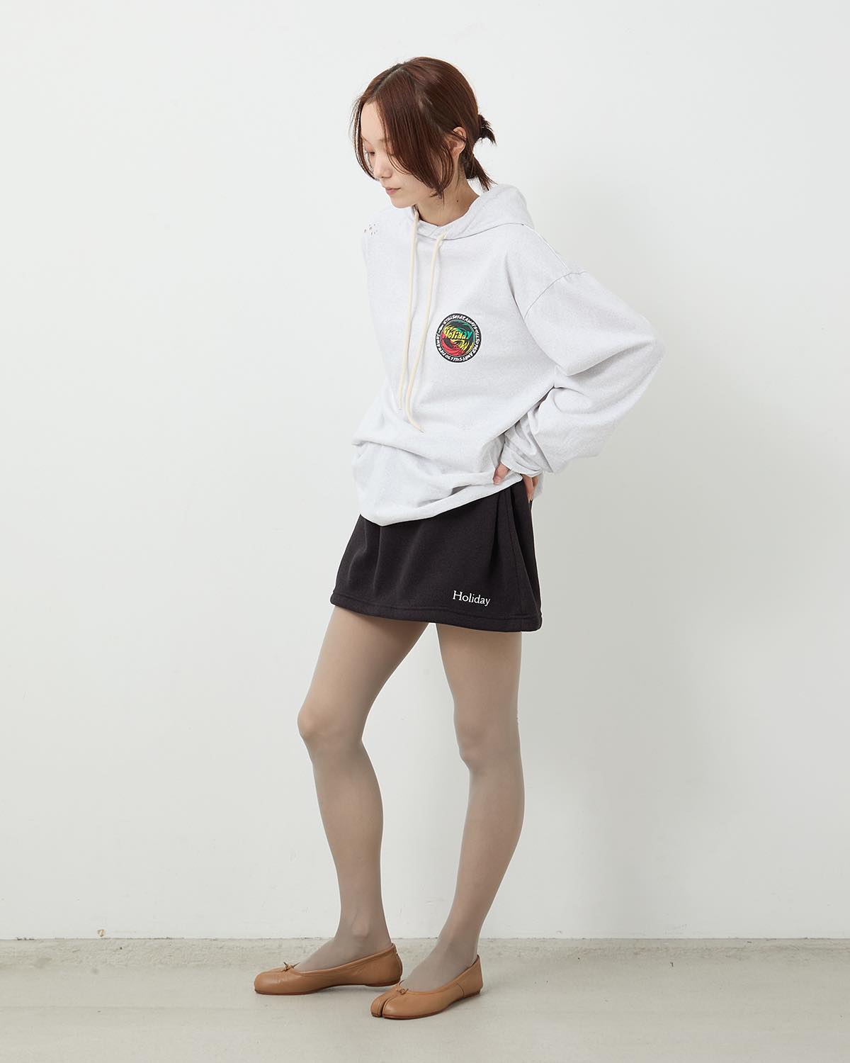 THERMAL PRO FLEECE TUCK MINI SKIRT