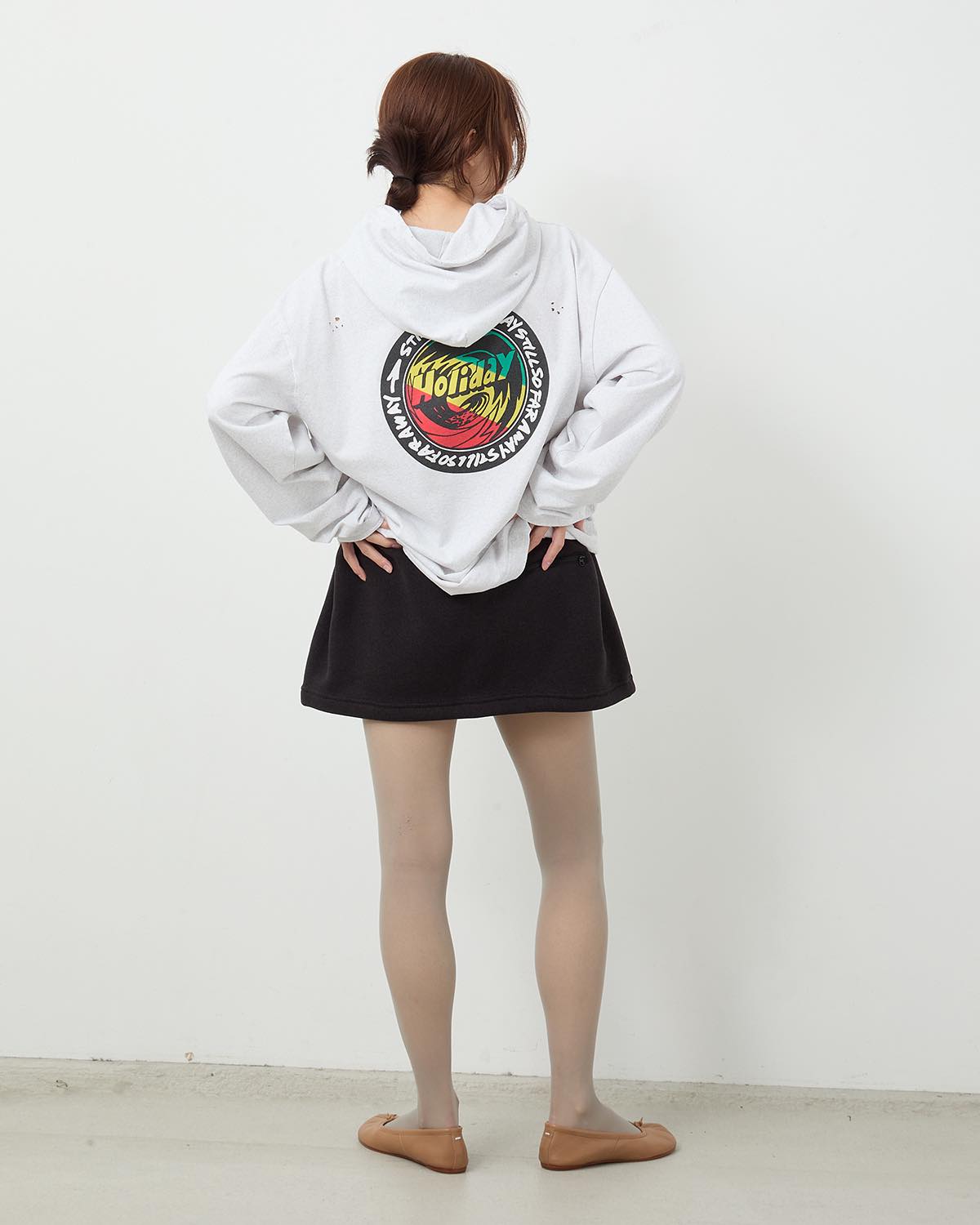 THERMAL PRO FLEECE TUCK MINI SKIRT