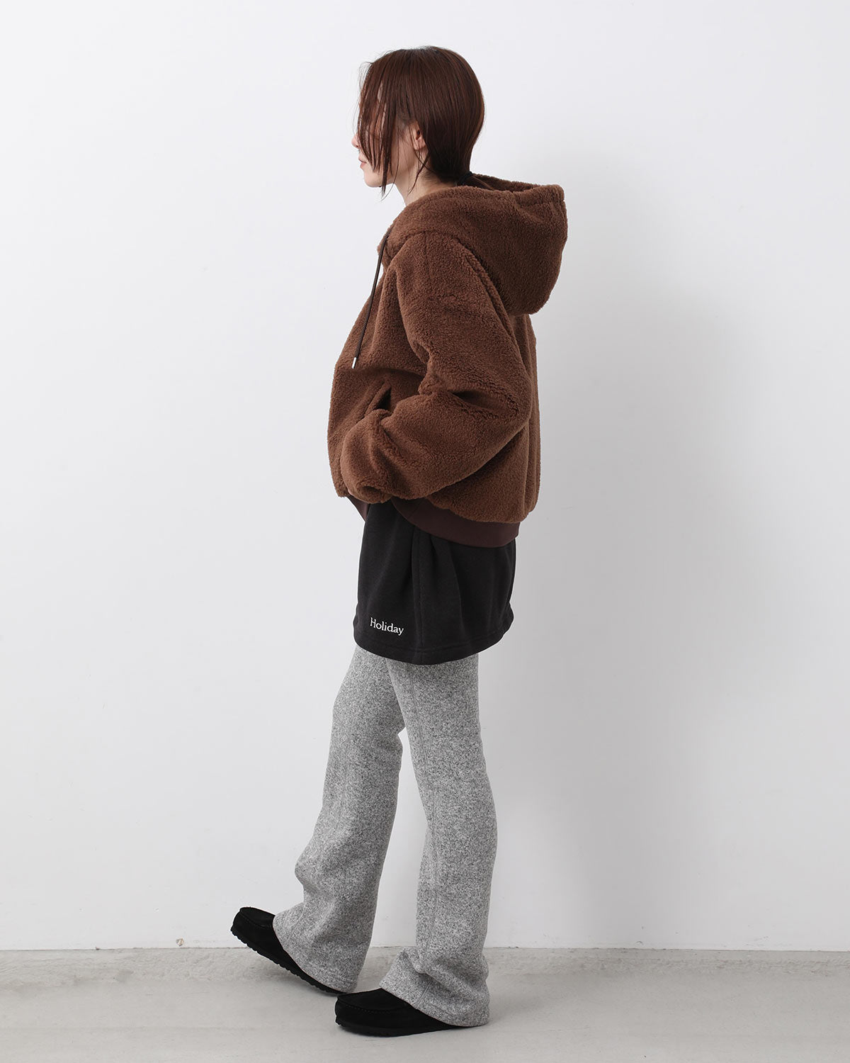 THERMAL PRO FLEECE TUCK MINI SKIRT