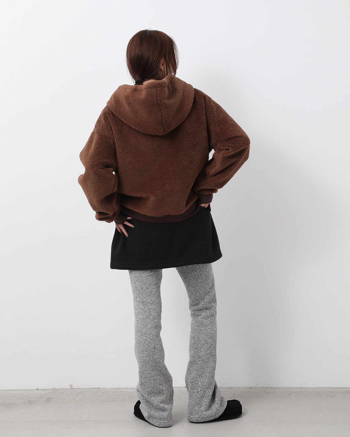 THERMAL PRO FLEECE TUCK MINI SKIRT