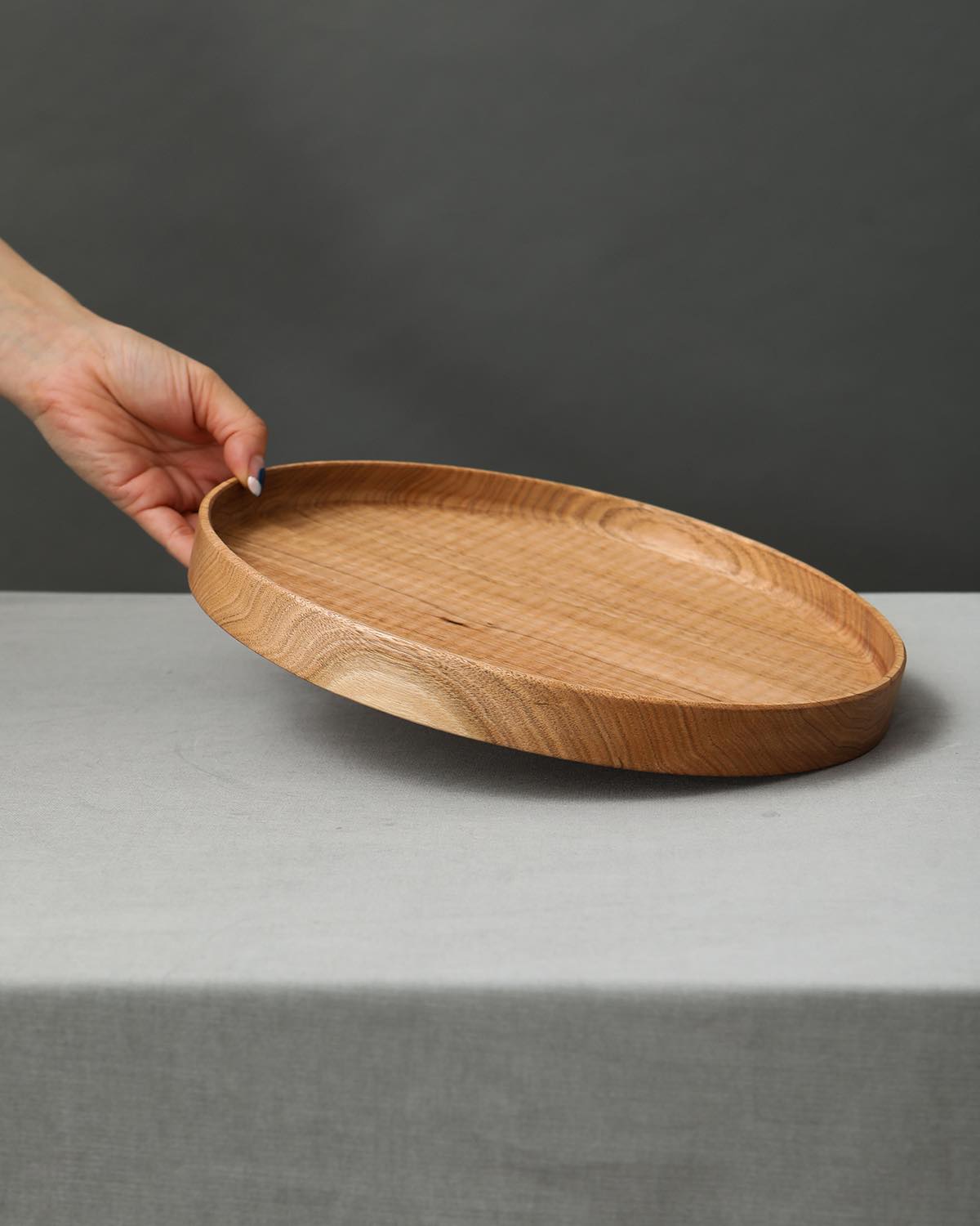 WALNUT TRAY Φ280