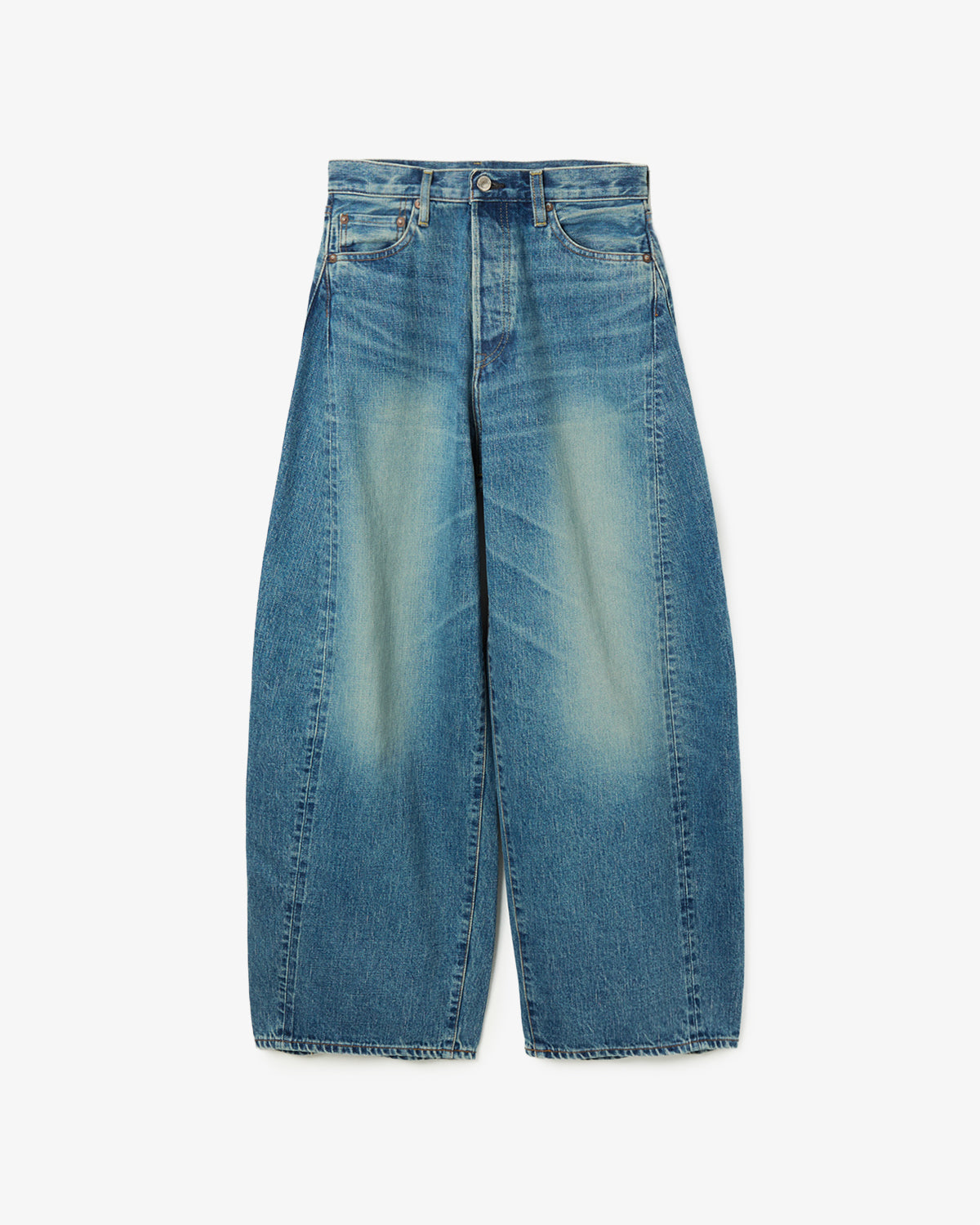 BARREL-LEG DENIM JEANS