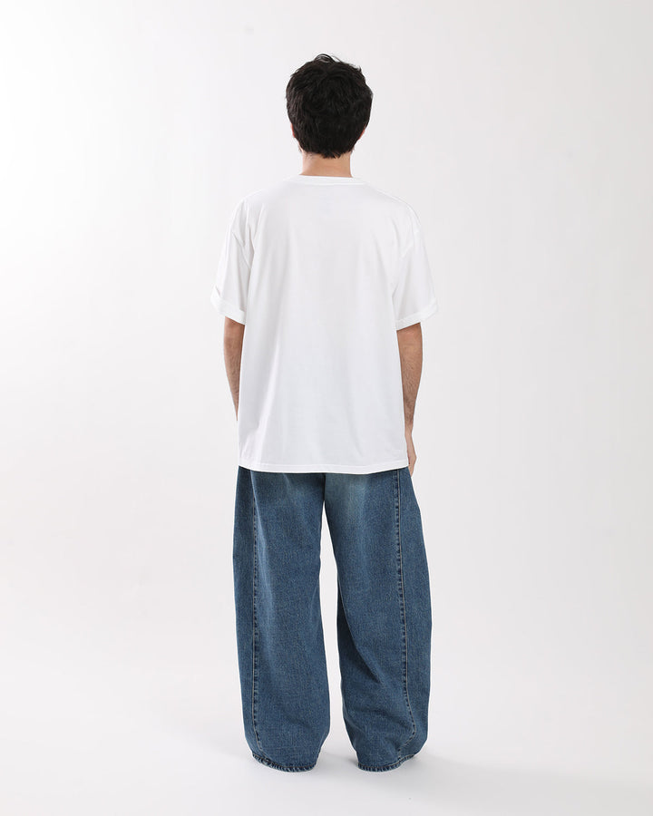 BARREL-LEG DENIM JEANS