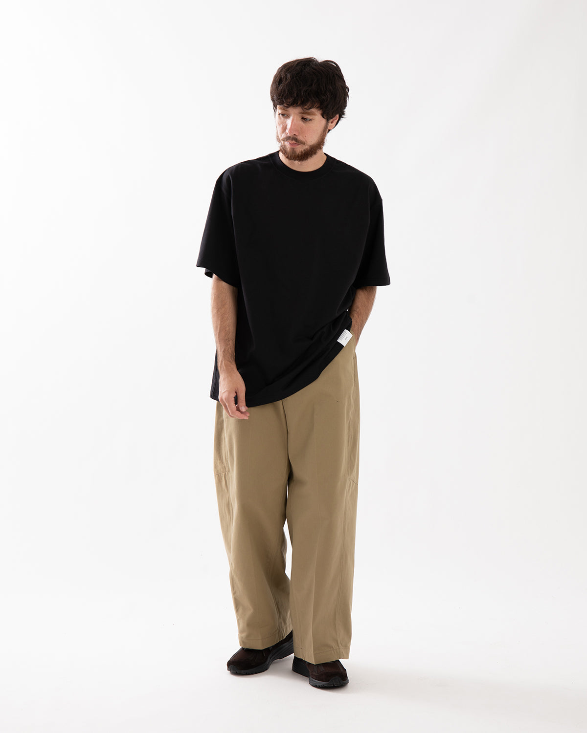 BARREL LEG CHINO TROUSERS