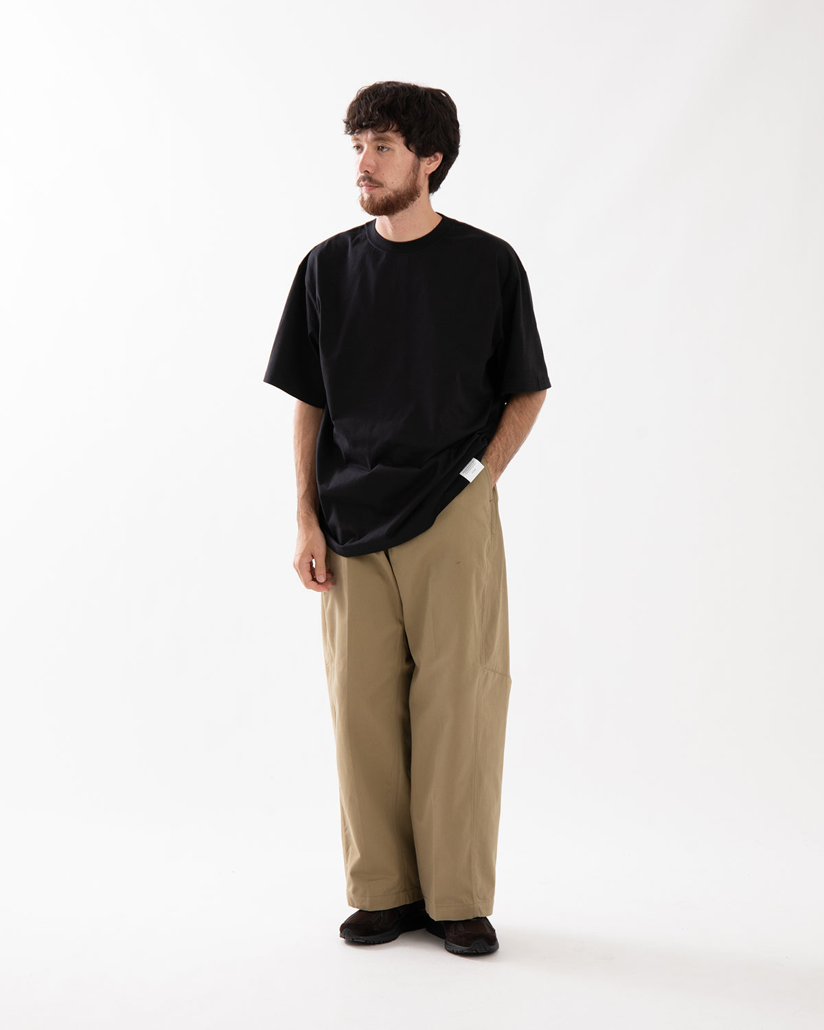 BARREL LEG CHINO TROUSERS