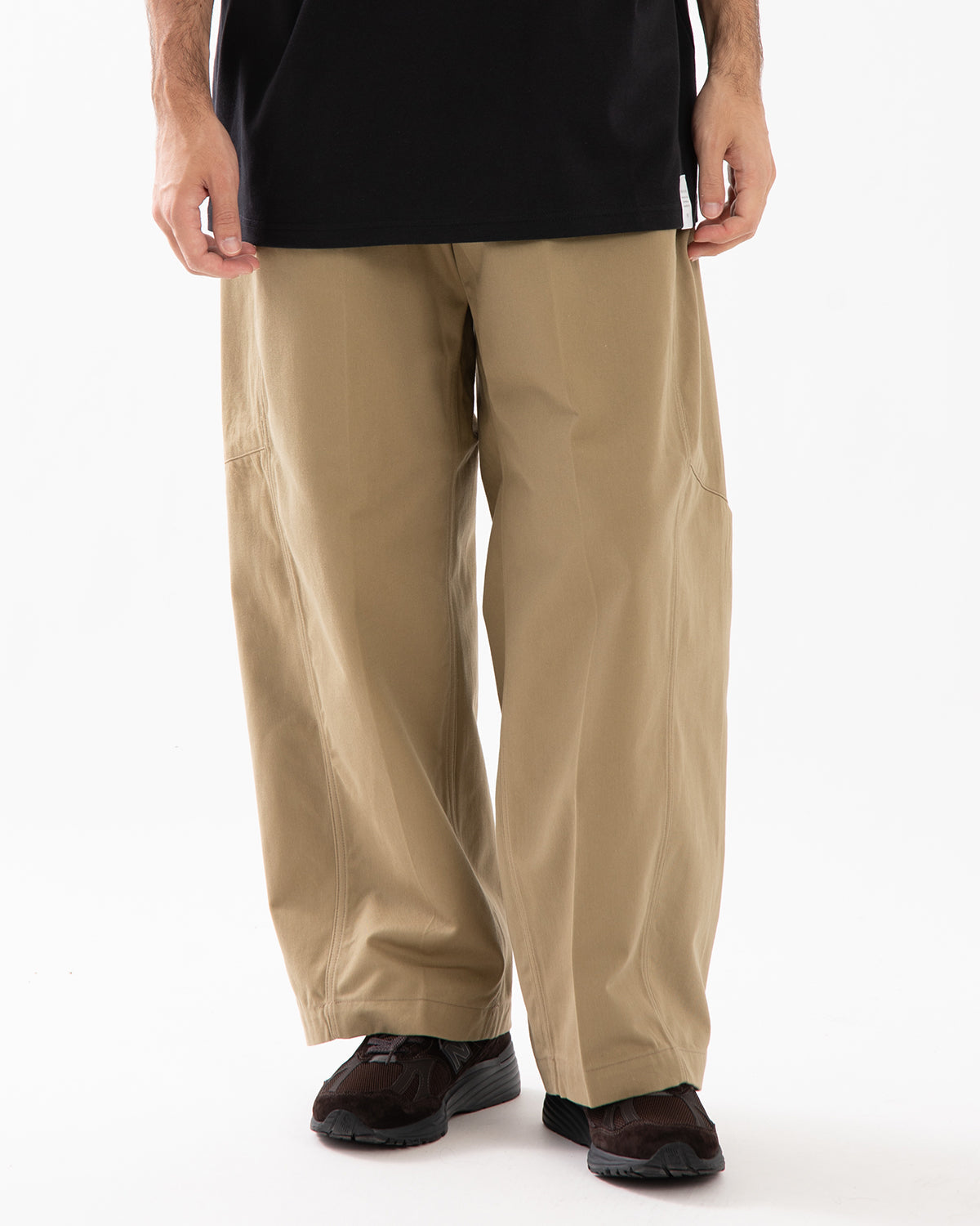 BARREL LEG CHINO TROUSERS
