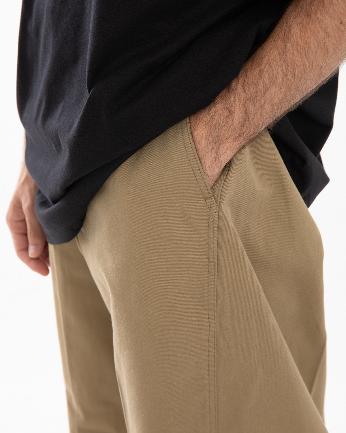BARREL LEG CHINO TROUSERS
