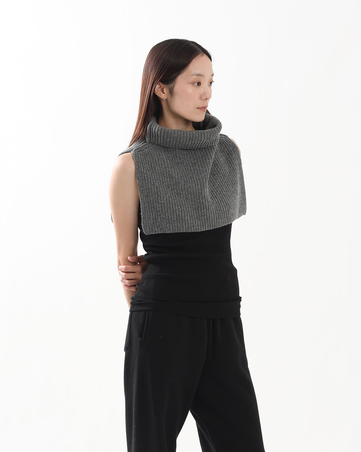 RIBBED NECK WARMER