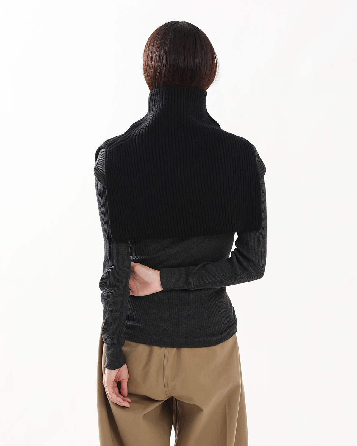 RIBBED NECK WARMER