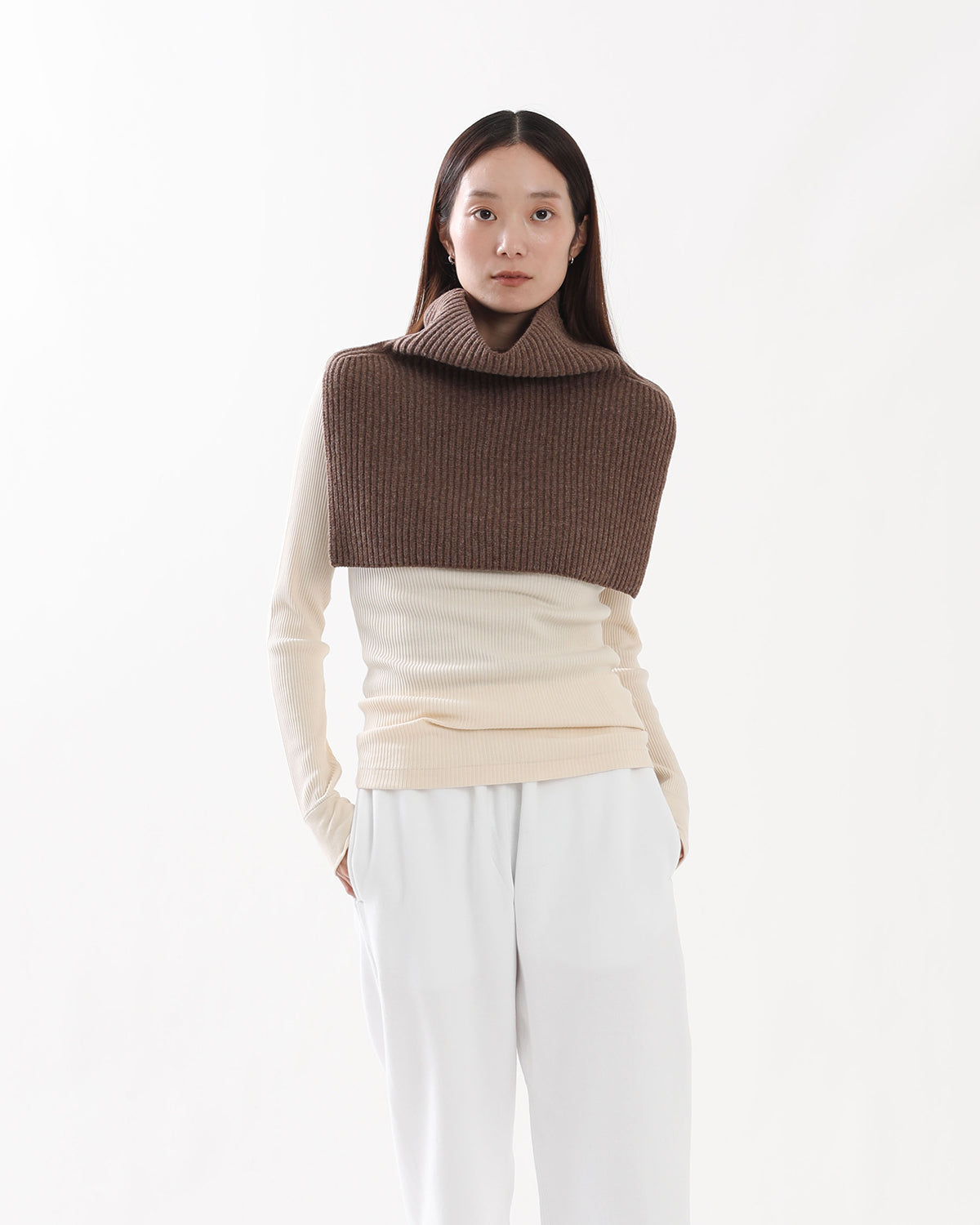 RIBBED NECK WARMER