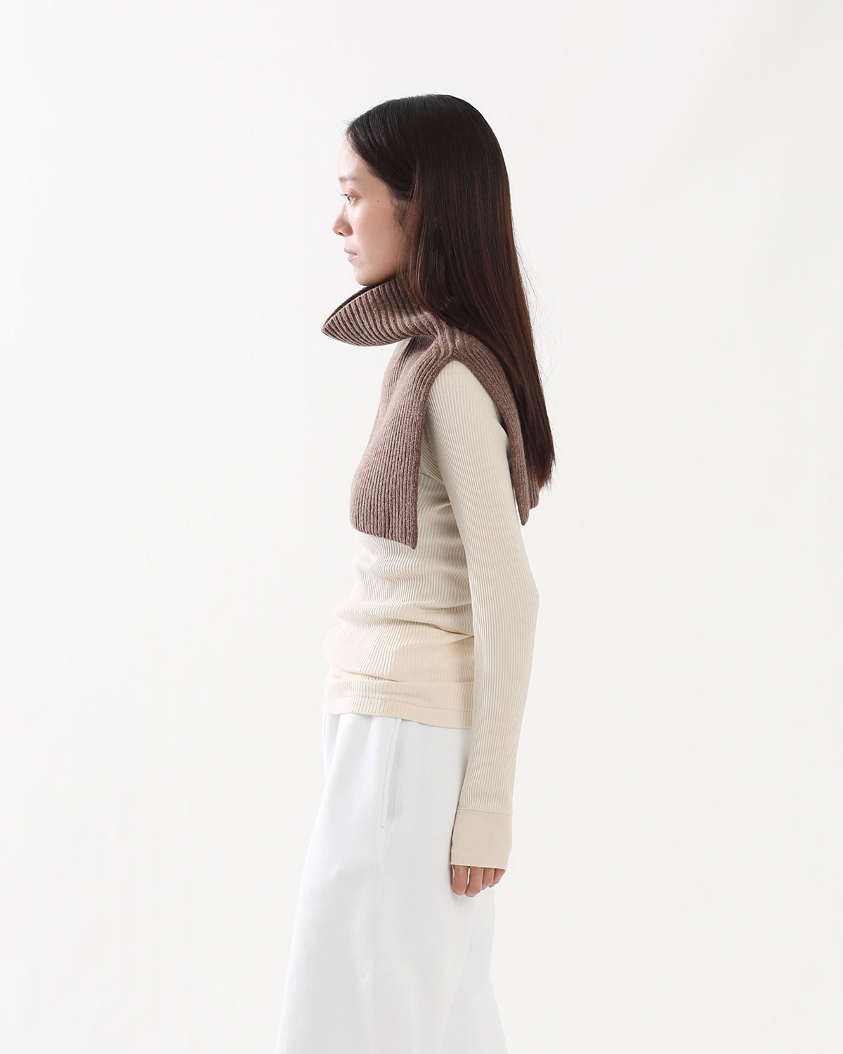 RIBBED NECK WARMER