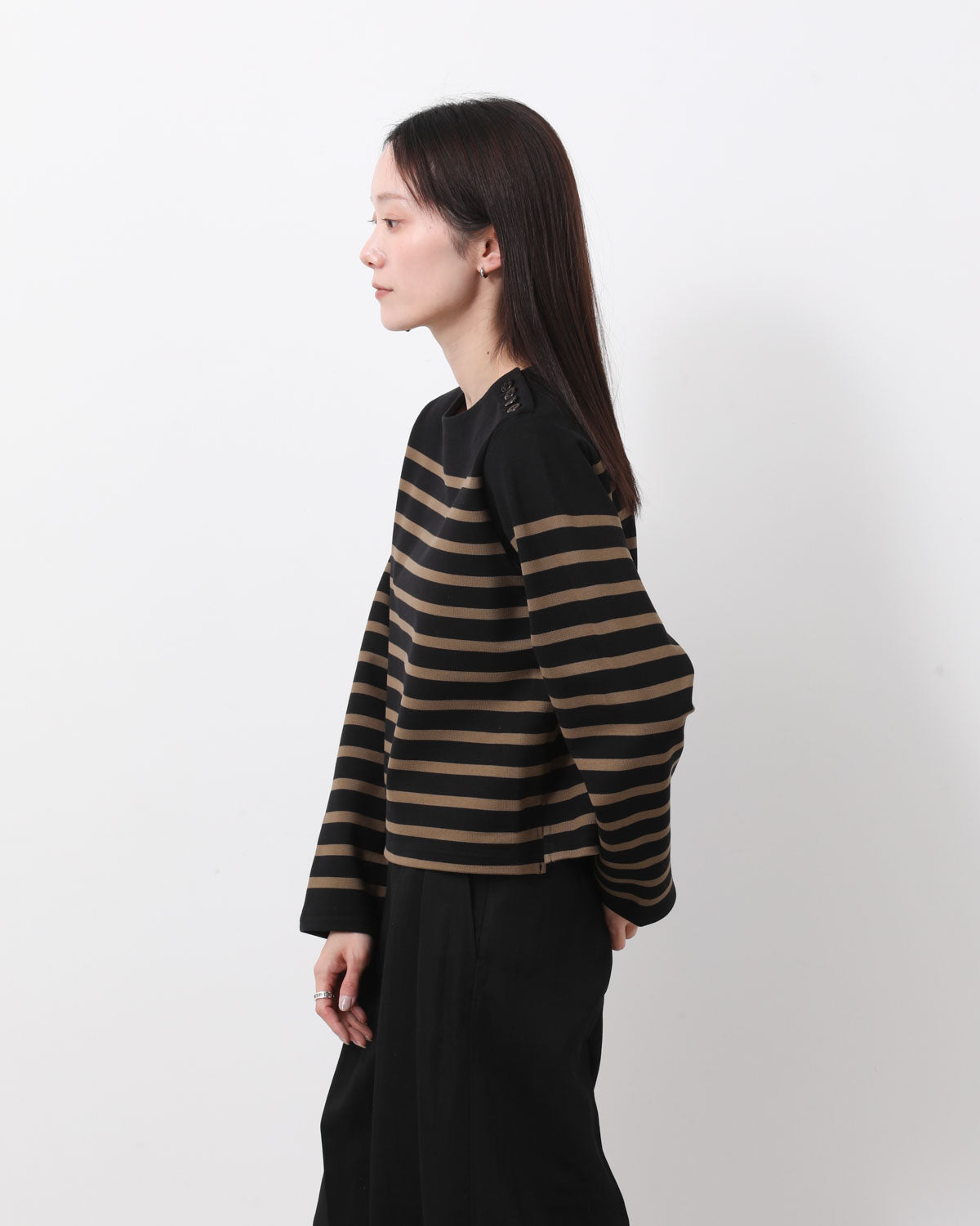 CROPPED BASQUE SHIRT