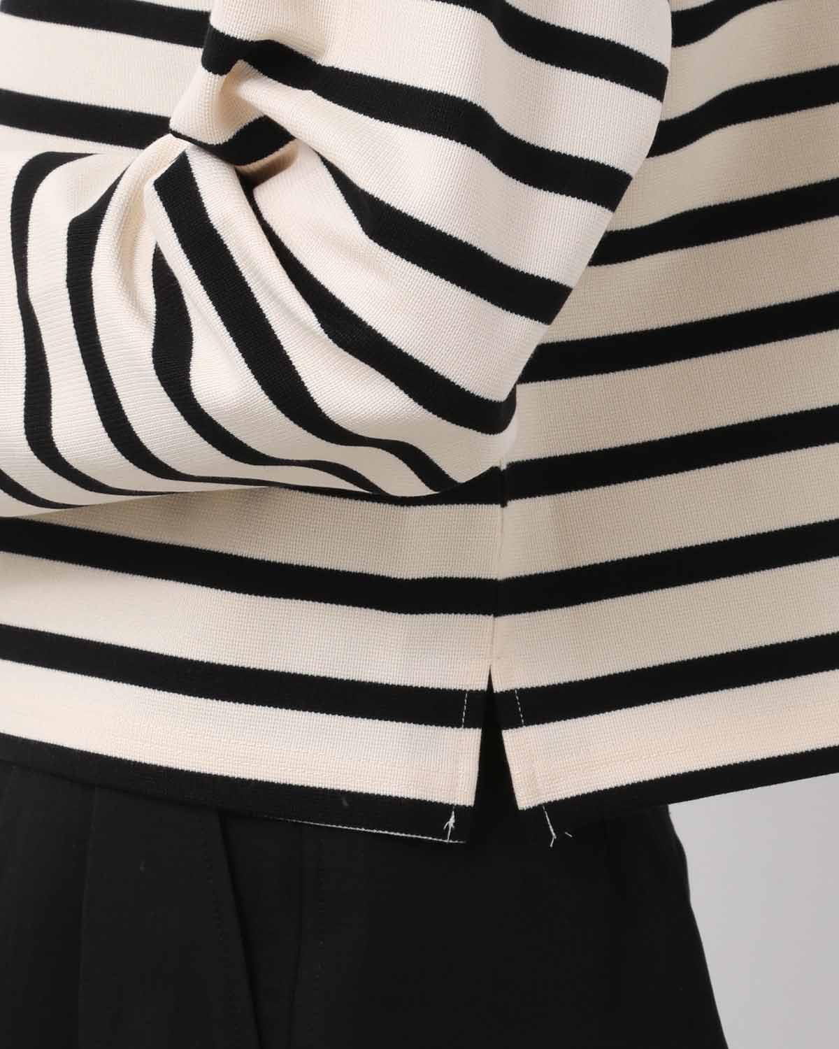 CROPPED BASQUE SHIRT