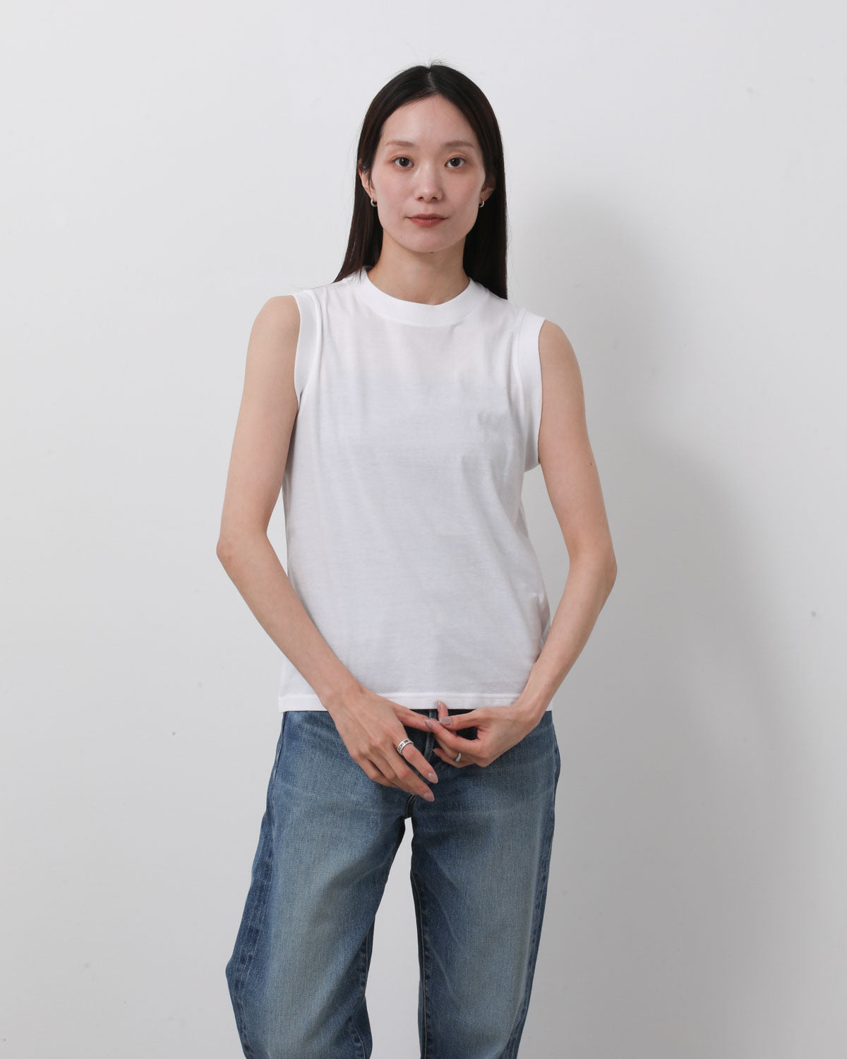 SHEER SLEEVELESS TEE