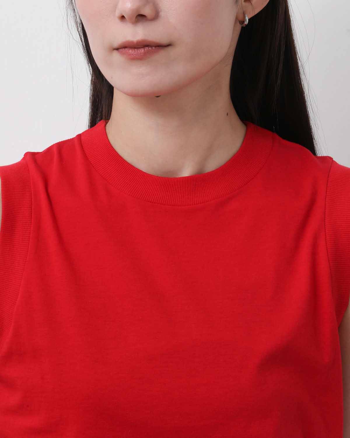 SHEER SLEEVELESS TEE