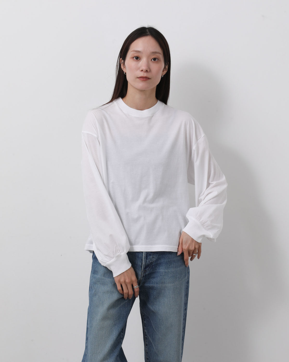 SHEER LONG-SLV TEE