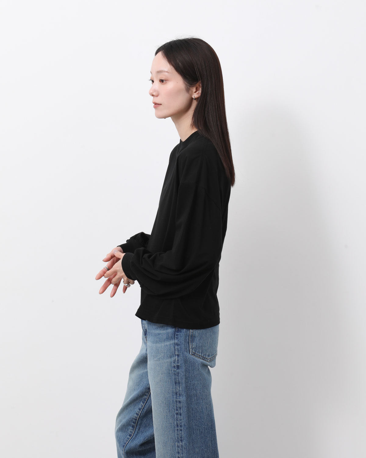 SHEER LONG-SLV TEE