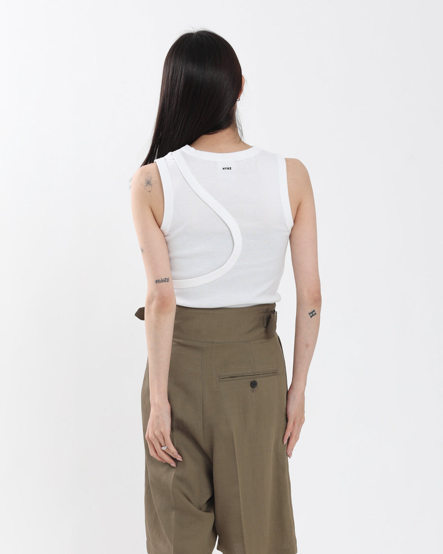 トップス HYKE LAYERED TANK TOP LAYERED TANK TOP – HYKE ONLINE STORE