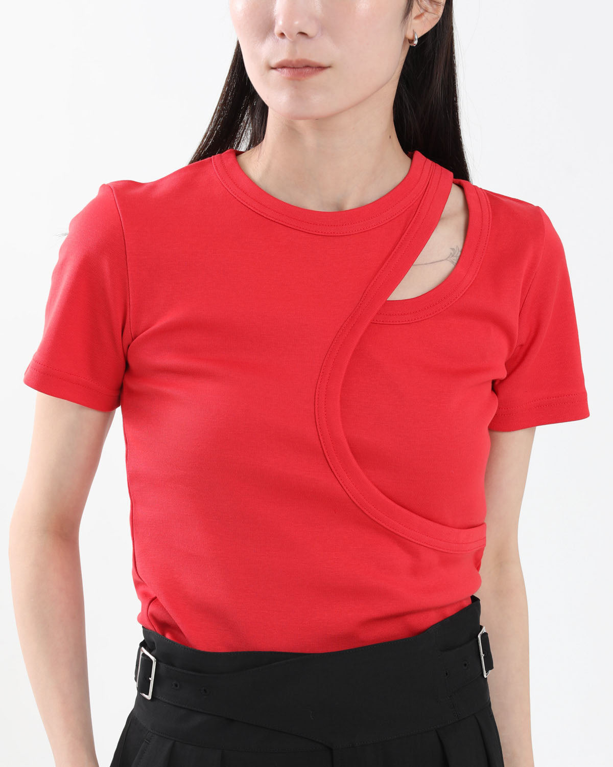 LAYERED SHORT-SLV TEE