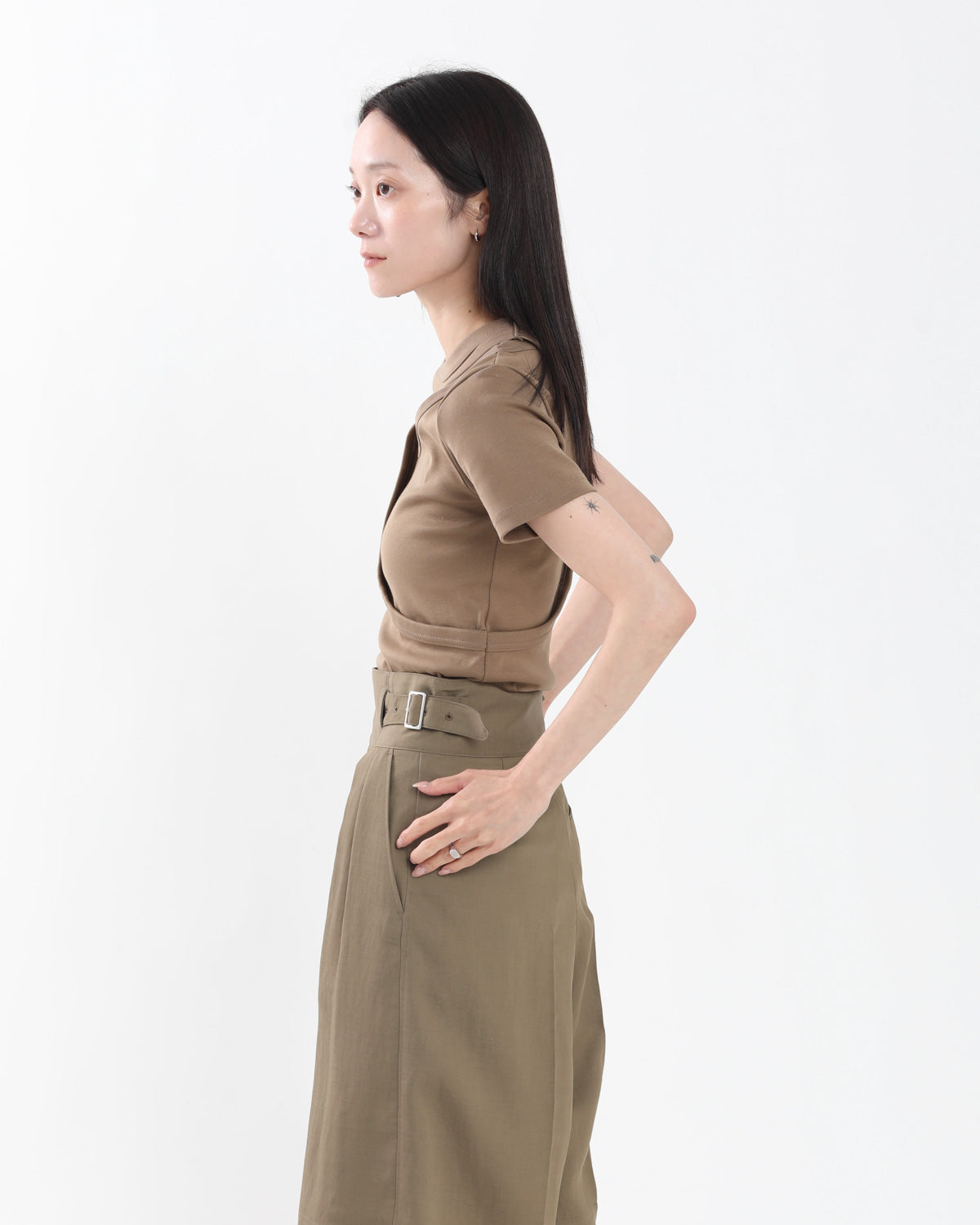 LAYERED SHORT-SLV TEE