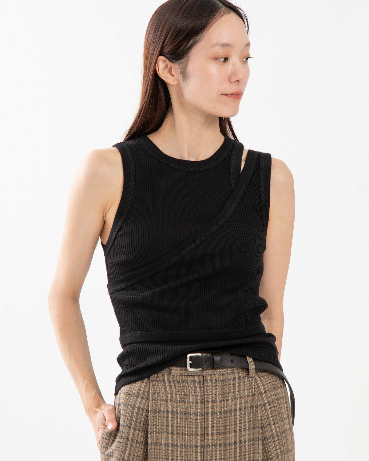 DOUBLE SHOULDER TANK TOP