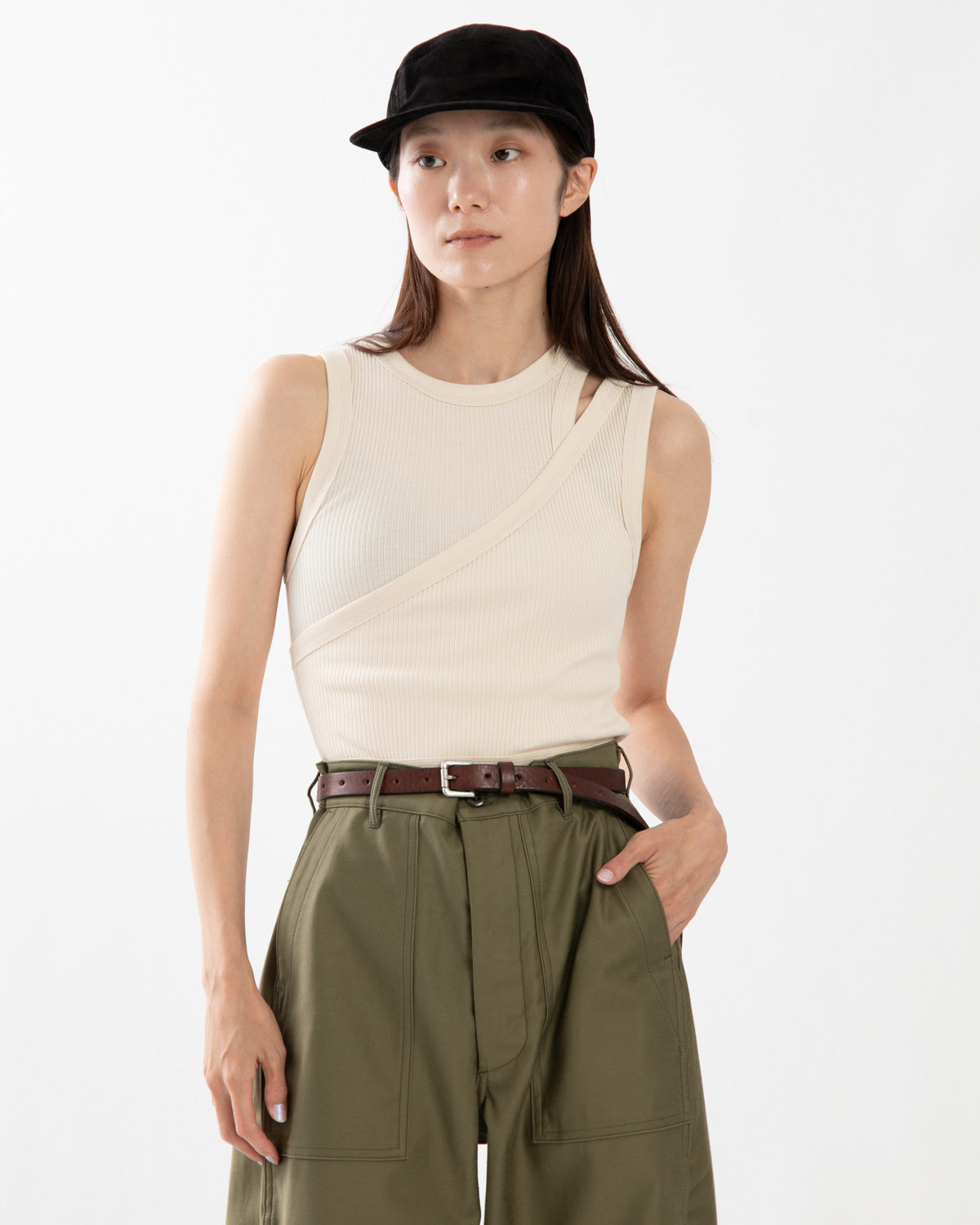 DOUBLE SHOULDER TANK TOP