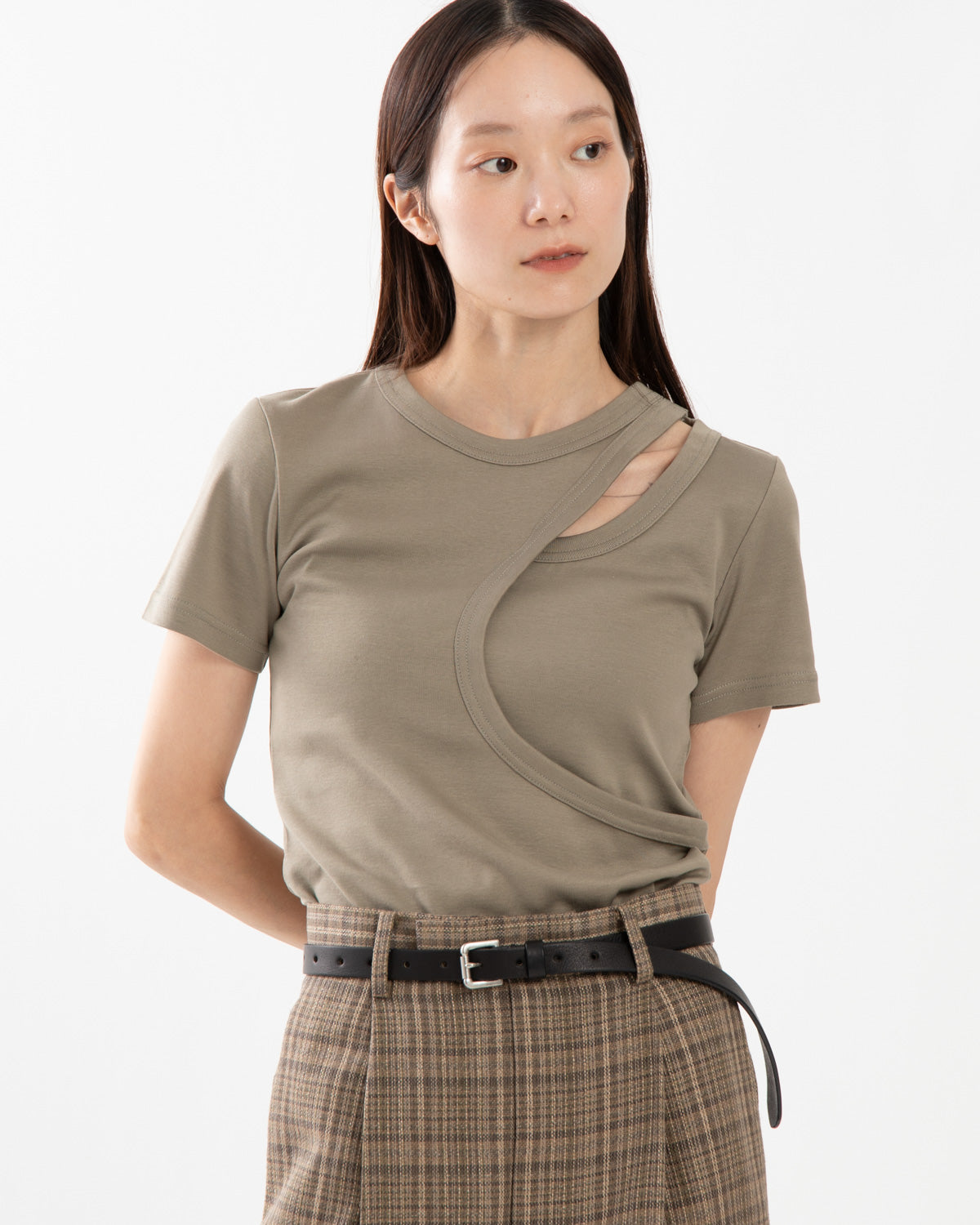 LAYERED SHORT-SLV TEE