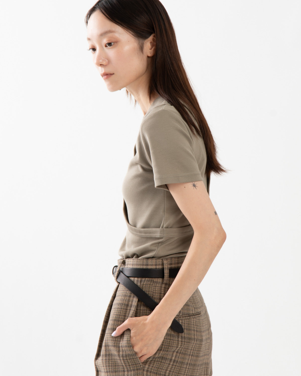 LAYERED SHORT-SLV TEE