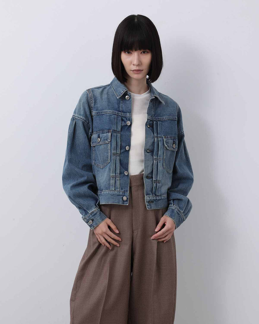 ささ　HYKE BALLON SLEEVE DENIM JACKET BALLOON SLEEVE DENIM JACKET